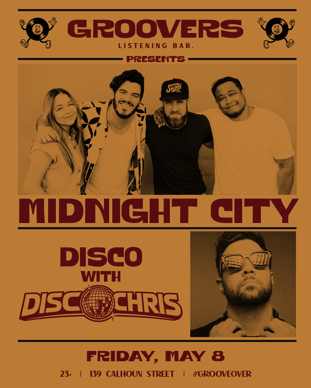 LIVE MUSIC WITH MIDNIGHT CITY + DISCO CHRIS
