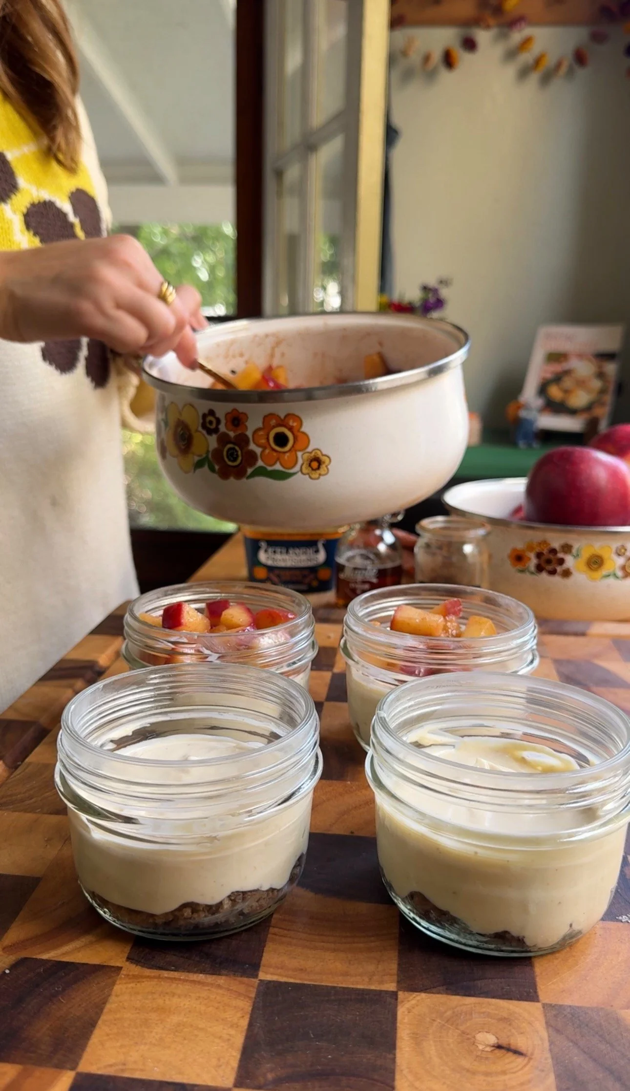 Pumpkin Spice Skyr Cake Jars with Cinnamon Apples — Soko's Kitchen