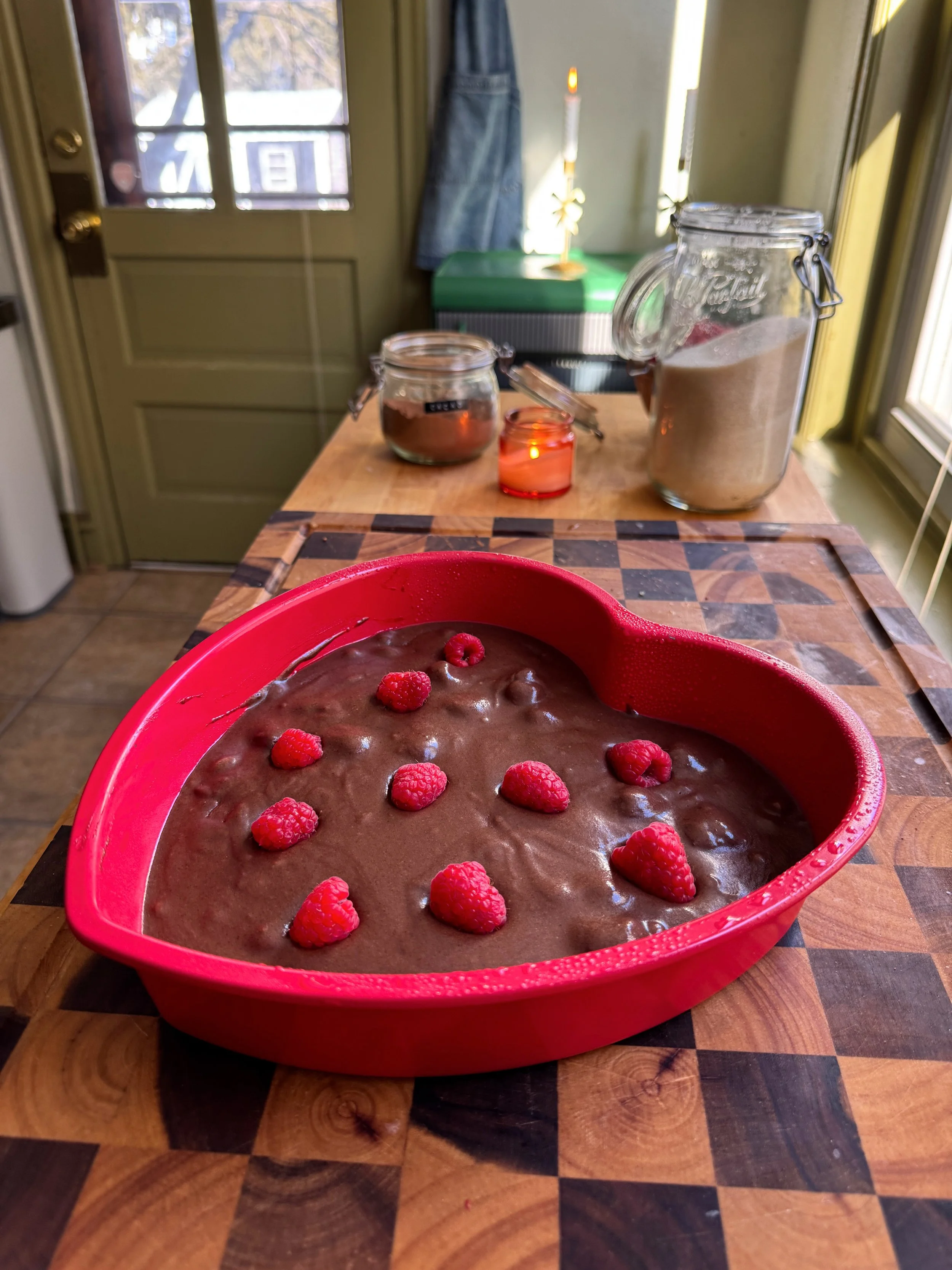 Raspberry Brownie Pudding — Soko's Kitchen