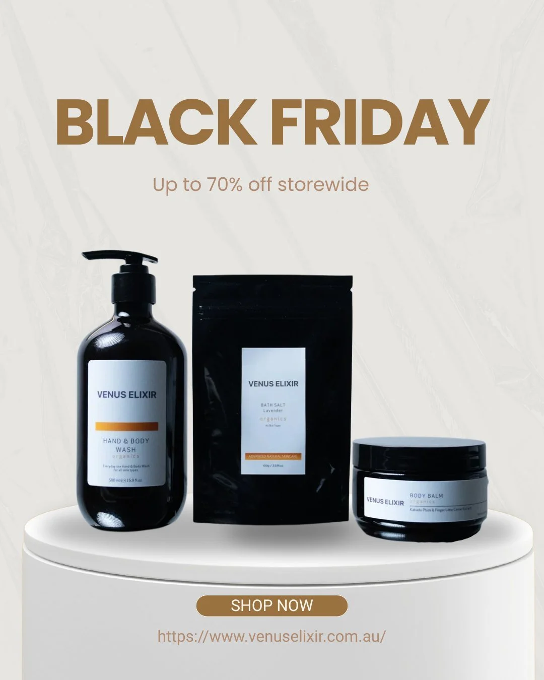 Save on your natural skincare essentials now with our bundles! Don't wait, deals ends soon!
Shop online, link in bio

 #blackfridaydeals #NaturalSkincare #blackfriday2025 #AustralianmadeSkincare #VenusElixir