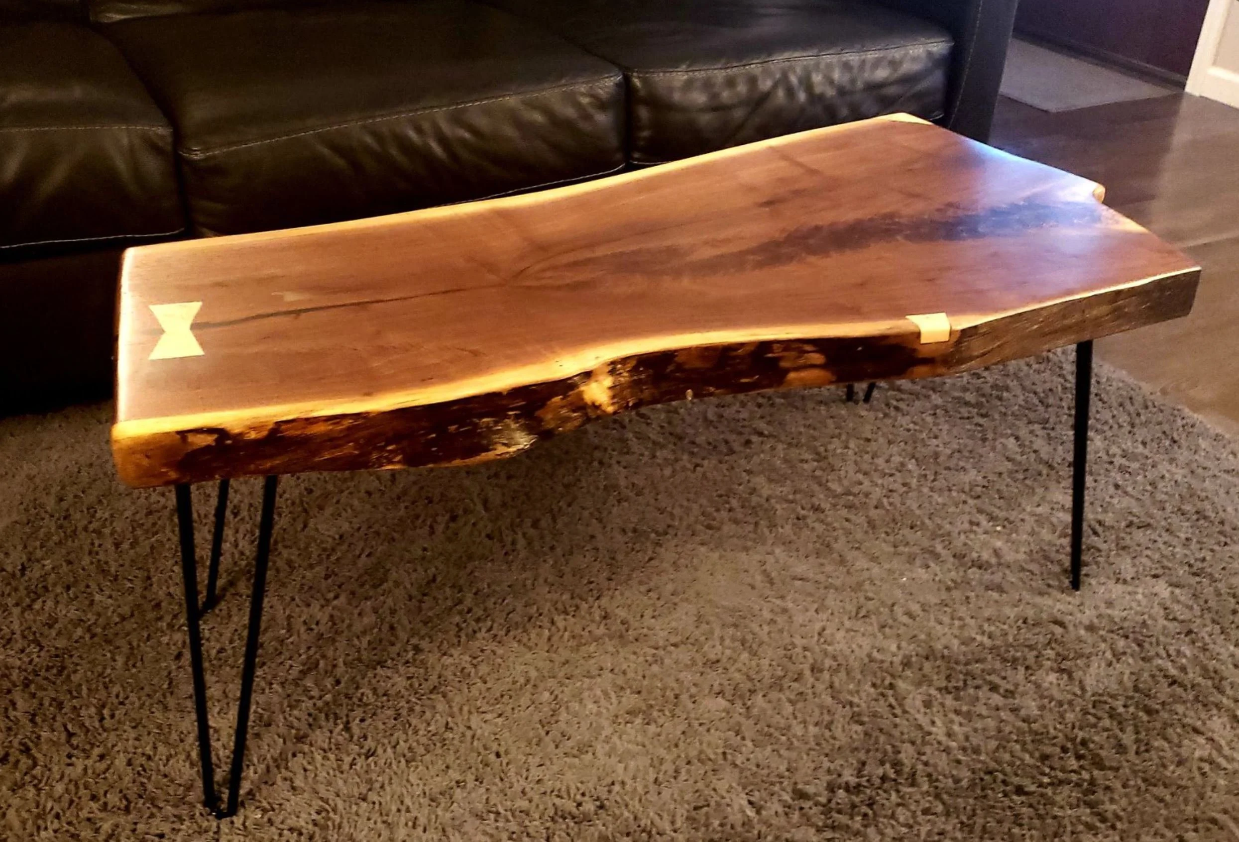 Coffee Table with hairpin legs.