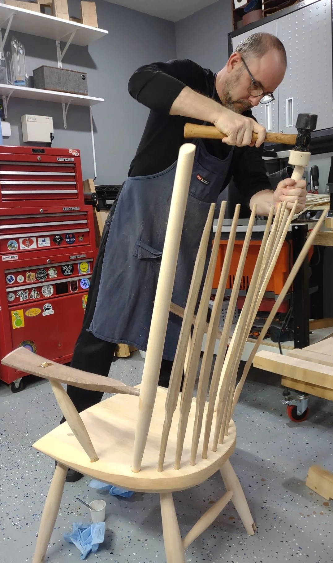 Velda chair build - from a class taught by Greg Pennington.