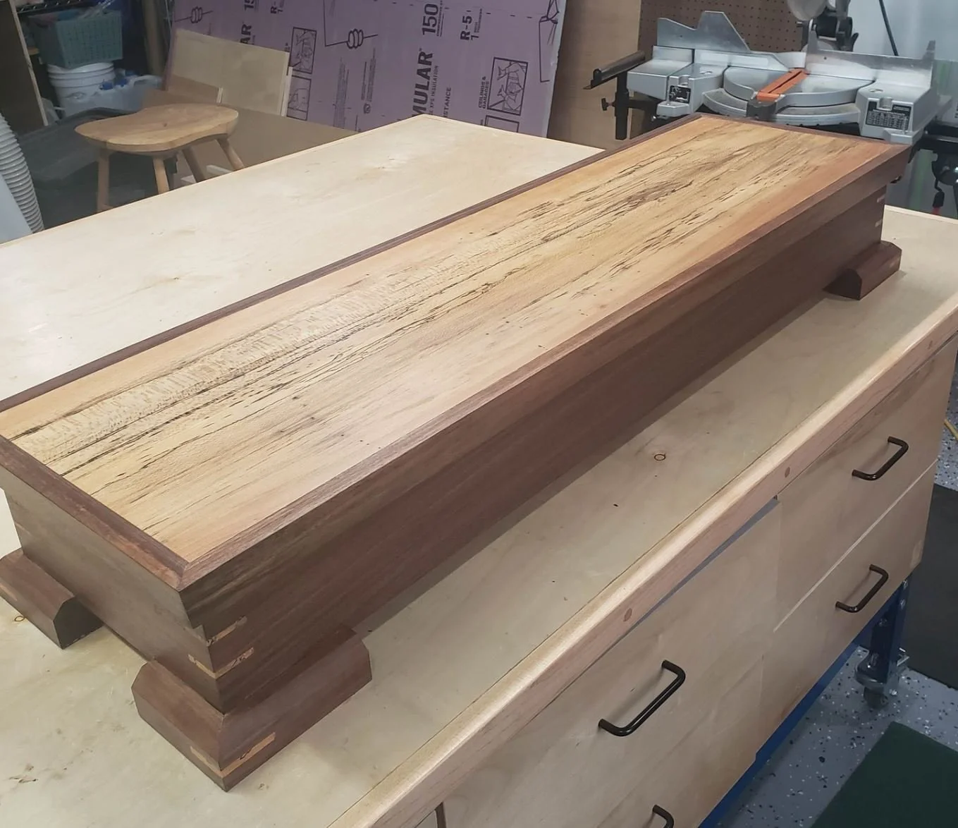 A memorial box for a beloved horse's tail-hair.