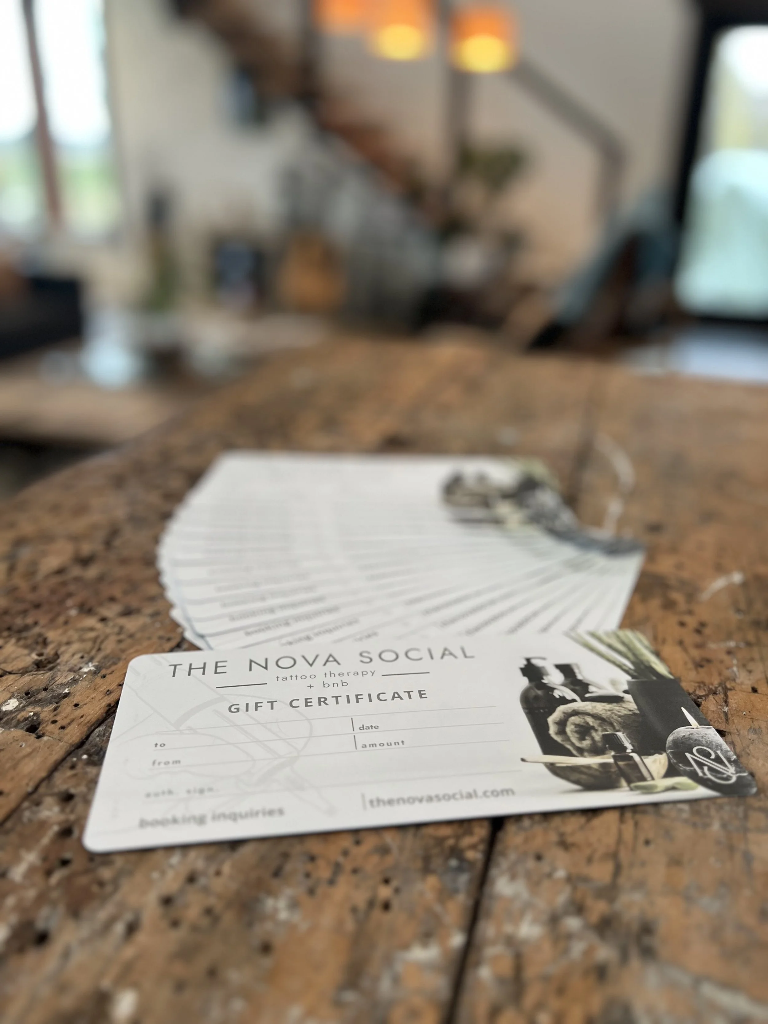 The Nova Social Gift Certificate