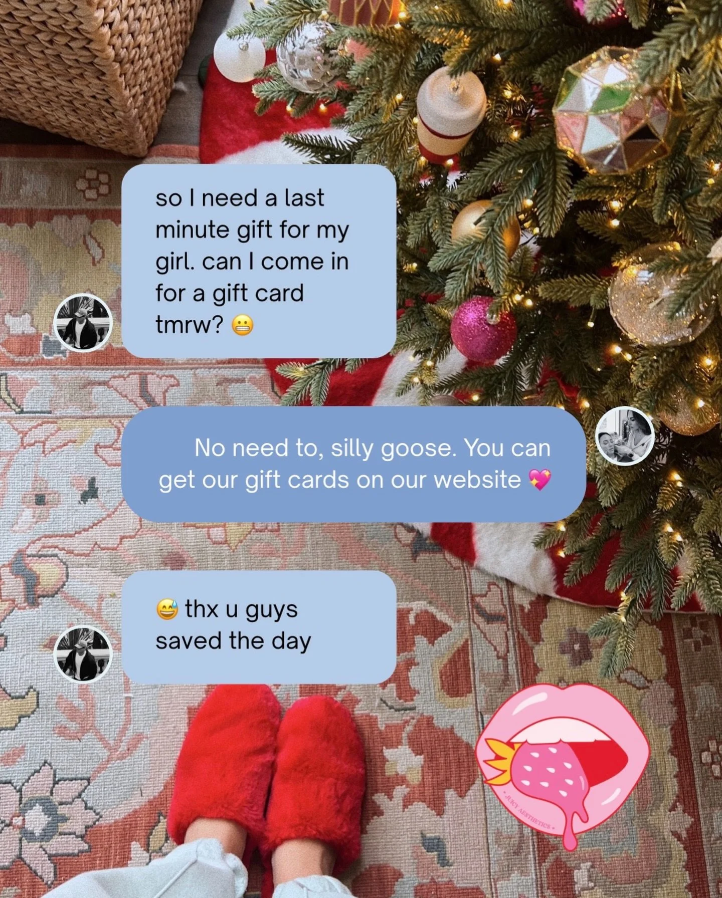 No judgement on our end&mdash; we&rsquo;re running around trying to wrap up our lists too 😂😭🎁

Grab your gift cards: www.juicyaesthetics.com

📍 Juicy Aesthetics
3305 Main St. STE 301, Vancouver, WA
By appointment only

💅🏼 DM us
📲 Call or text: