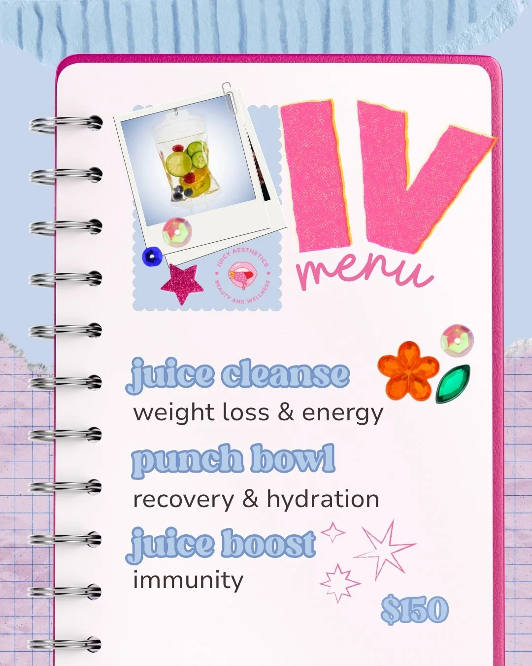 We&rsquo;ve got an IV for that ✨ three different options PACKED with what you need for immunity, hydration, recovery, more energy, and weight loss.

By bypassing the digestive system, IV therapy allows fluids, vitamins, and nutrients to be delivered 