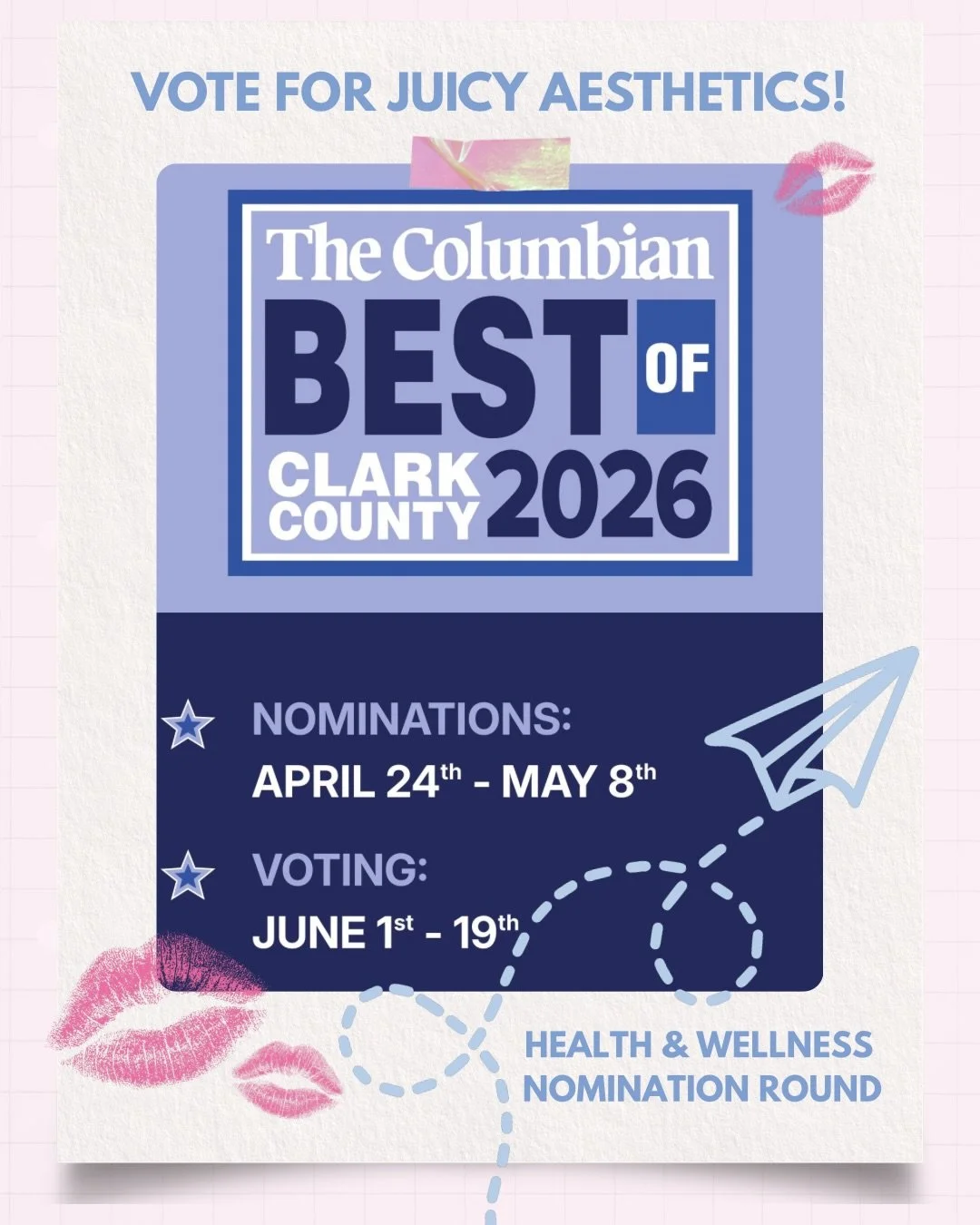 It&rsquo;s tiiiiiime! Best of Clark County is BACK baby 🥳 the fact that we have won in Aesthetics TWO years in a row now makes us pinch ourselves each and every morning&hellip; we&rsquo;re hoping to do it a THIRD time but just like this business wou