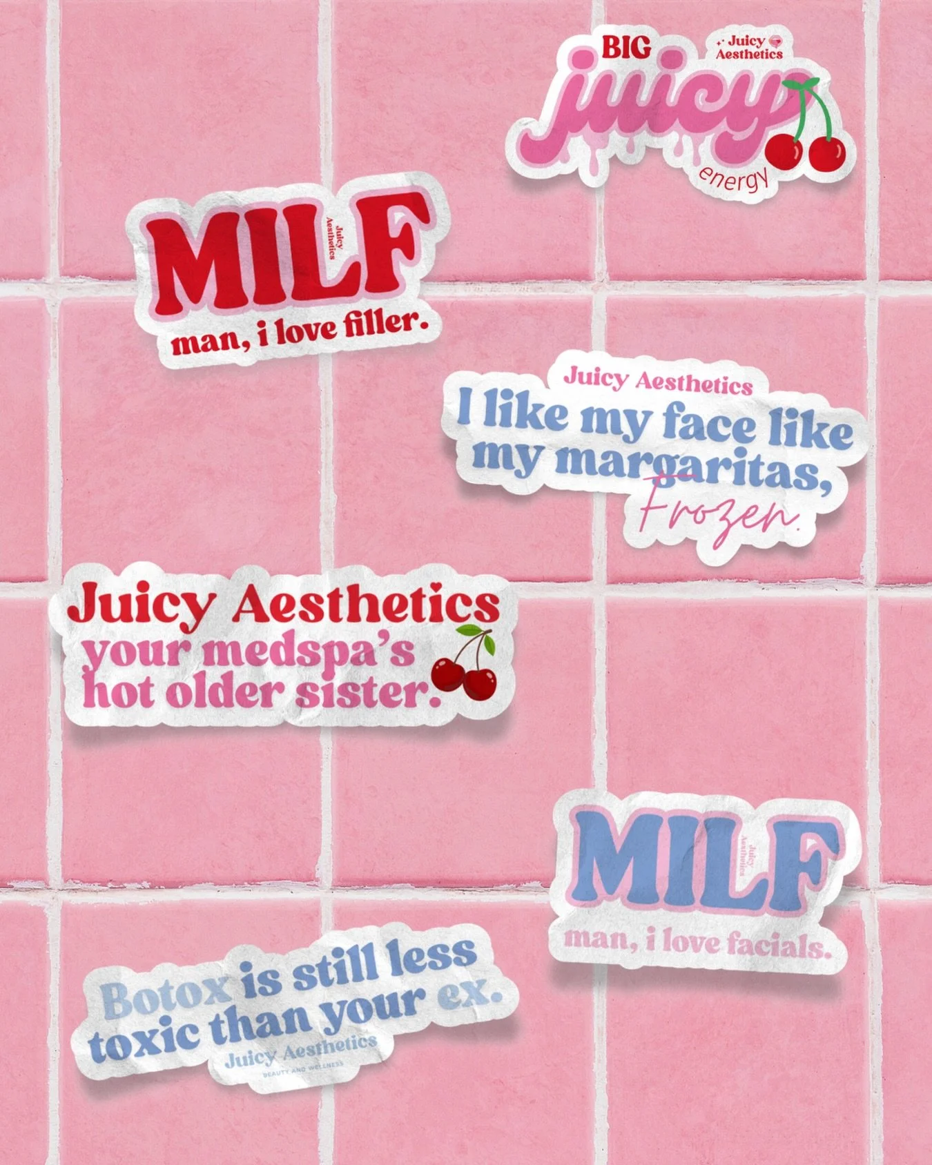 NEW STICKERS COMING SOON 😍😮&zwj;💨 which one is your favorite? Better yet&hellip; which designs do you want on merch this summer? 👀 bonus points if you tell us what you want it on!

📍 Juicy Aesthetics
3305 Main St. STE 301, Vancouver, WA 
By appo