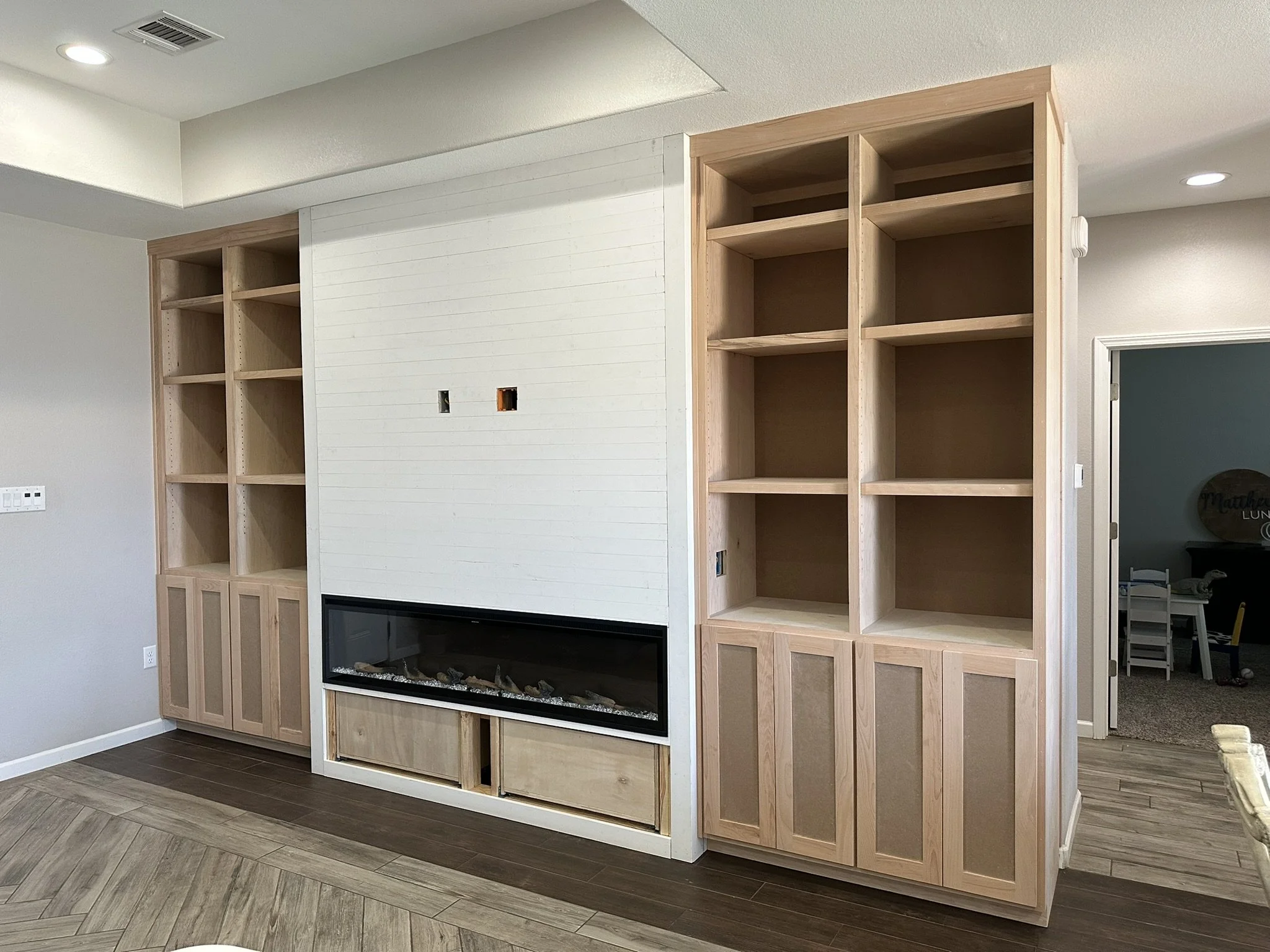 Fireplace Cabinet Fill in