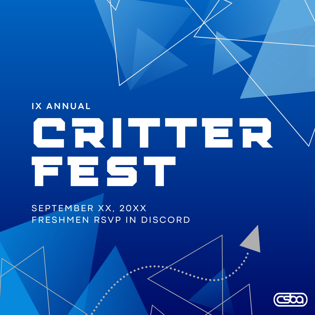 TSSA x CSBA Critter Fest