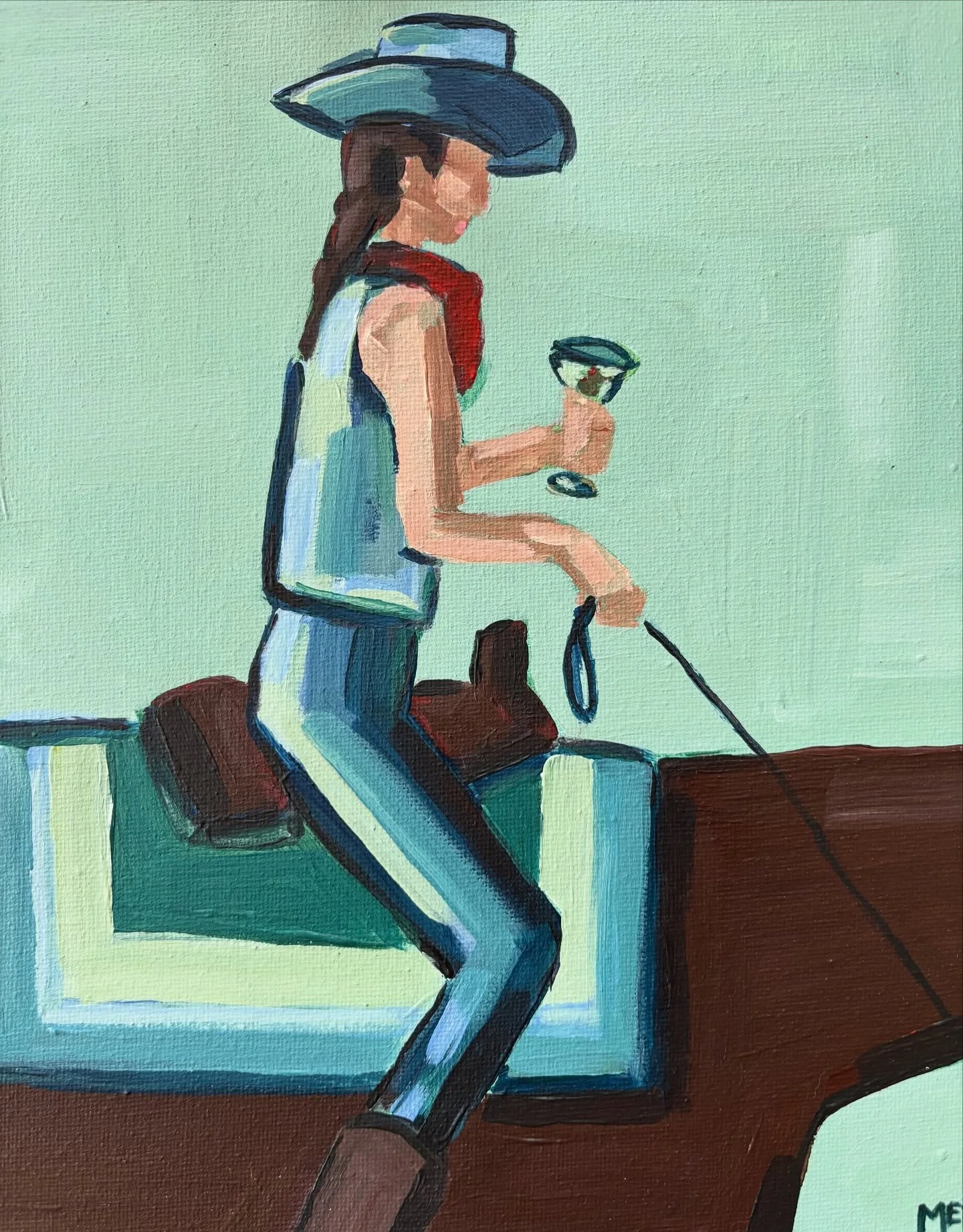 New works available soon&hellip;. Stay tuned 👀 🍸 🐎 #bhamartist #howdy #cheers