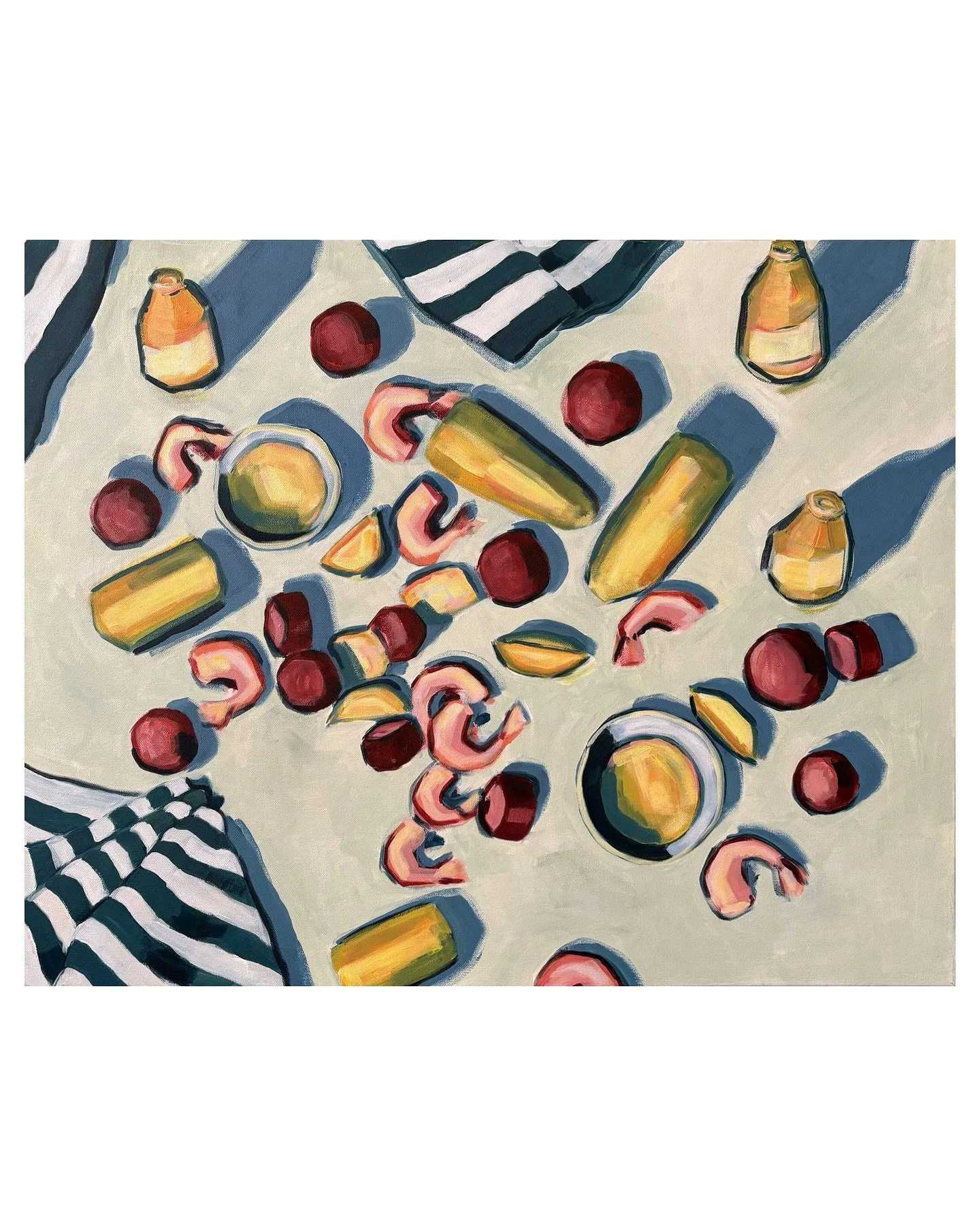 🍤🍤🍤 

&ldquo;Shrimp Boil,&rdquo; 24x30&rdquo;, acrylic on gallery wrapped canvas. Available November 21!!

#cheers #bhamartist