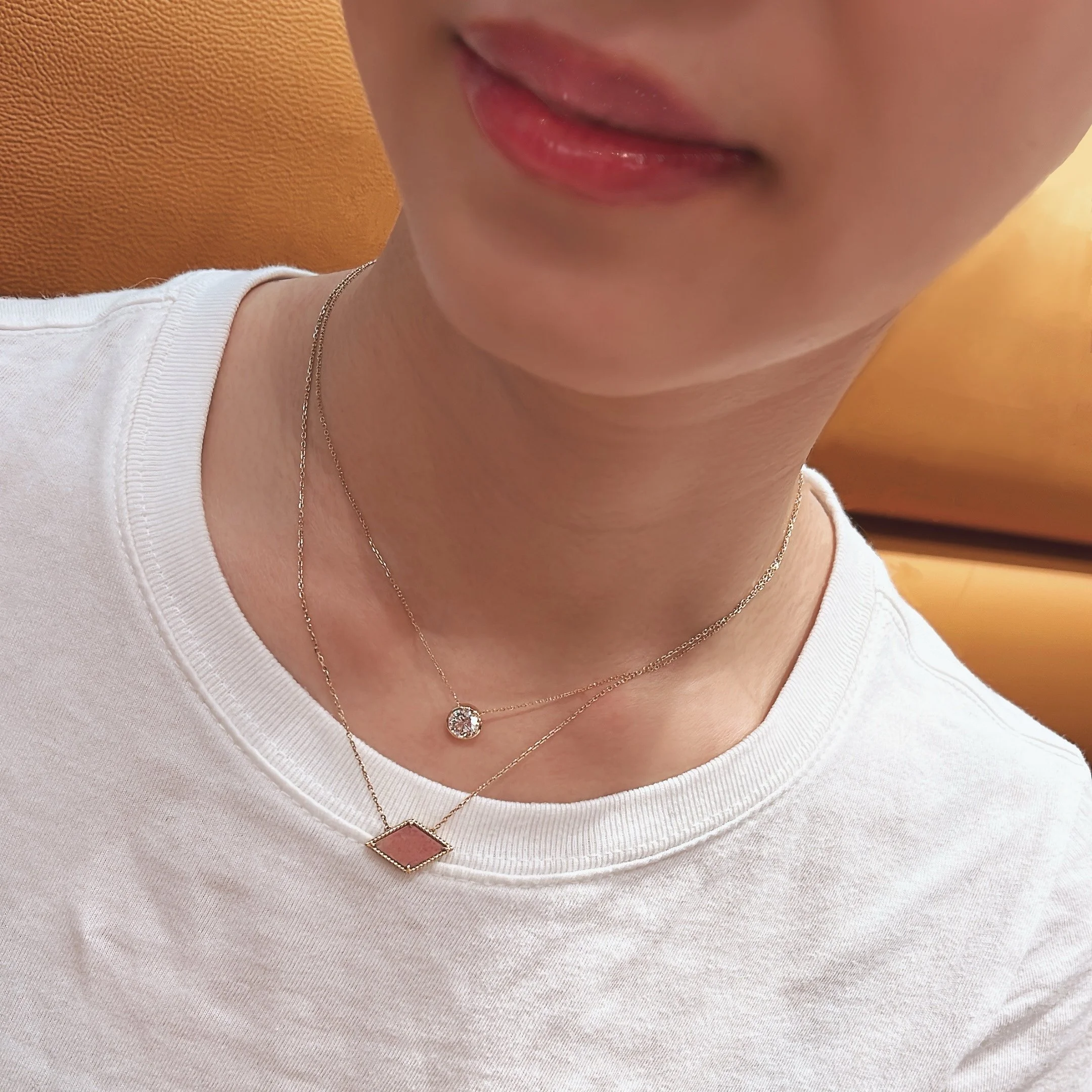 Bezel Brilliant Cut Diamond Necklace  YG_Vivian.JPG