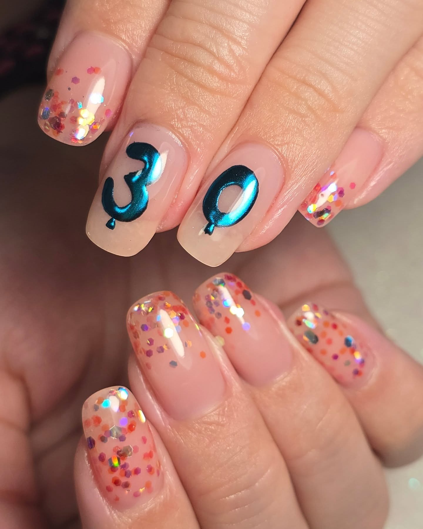 B I R T H D A Y  B A L L O O N S 🎈

Party confetti glitter + chrome balloons = best birthday nails ever! ✨️ 

💅🏼 service: structured gel infill + long nail add-on + level 3 nail art

Using @lightelegancehq JimmyGel in Ideal Pink, Gumdrop glitter g