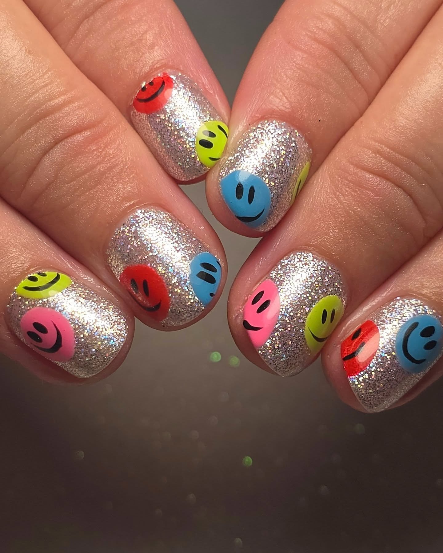 Are we going to a rave with these? Or just trying to brighten up the winter weather? 🌧

I got to pull out all of my brightest colours for these, and I LOVE!!

💅🏼 what to book: structured gel infill + deluxe &quot;I don't know what I want&quot; nai