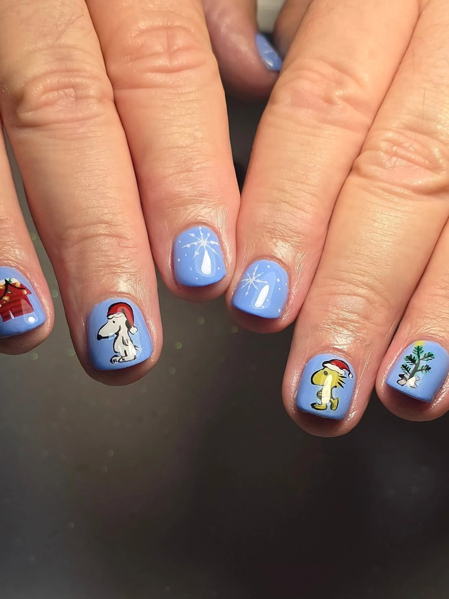 I have one regular male client on my books and my goodness does he test my art skills every appointment 🥵

But.. I FREAKING LOVE IT!! 

This time round we went for a Snoopy + Woodstock Christmas set and I am thrilled with how it turned out! 🎄 

Jus