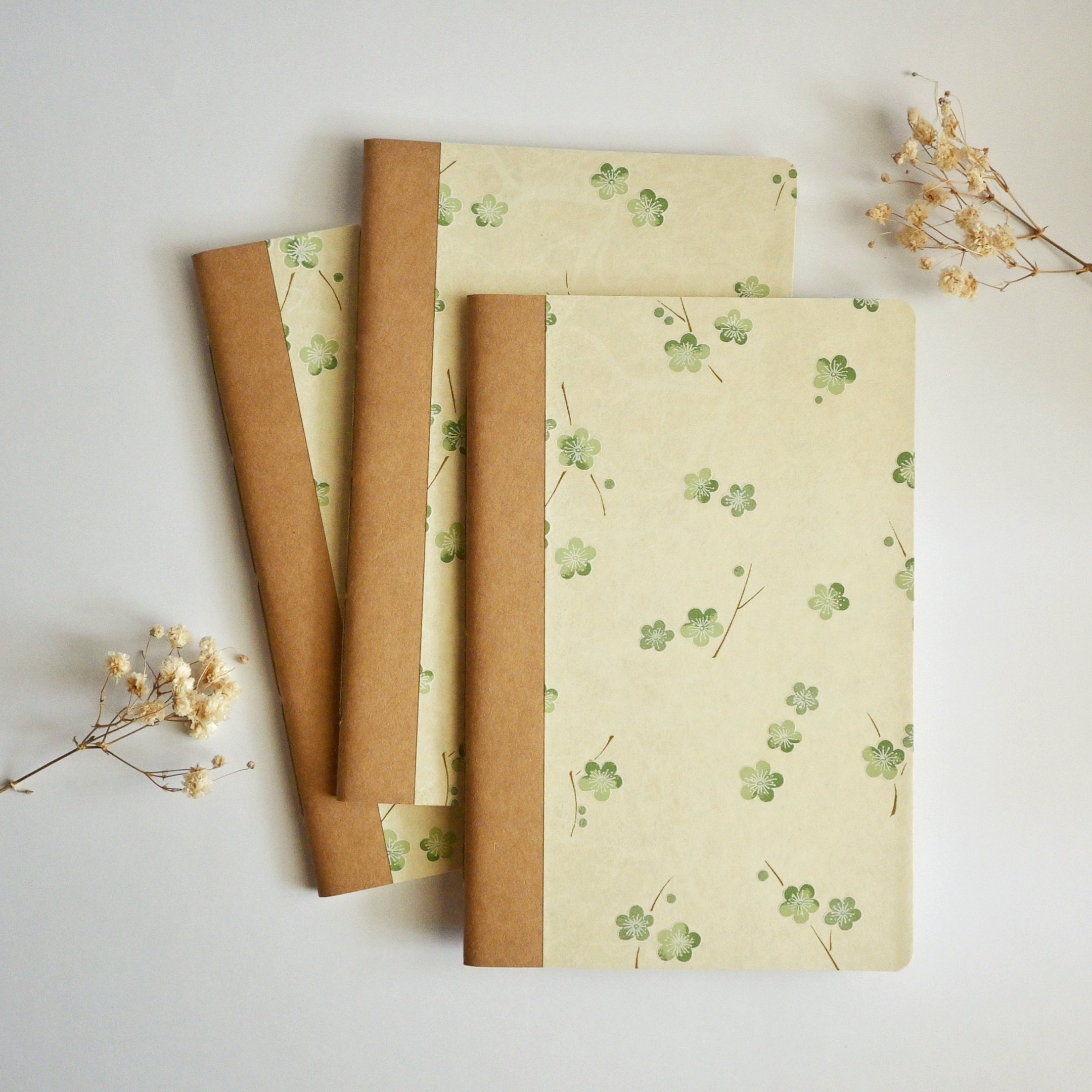 Evergreen Whispers | Chiyogami Soft Cover Notebooks