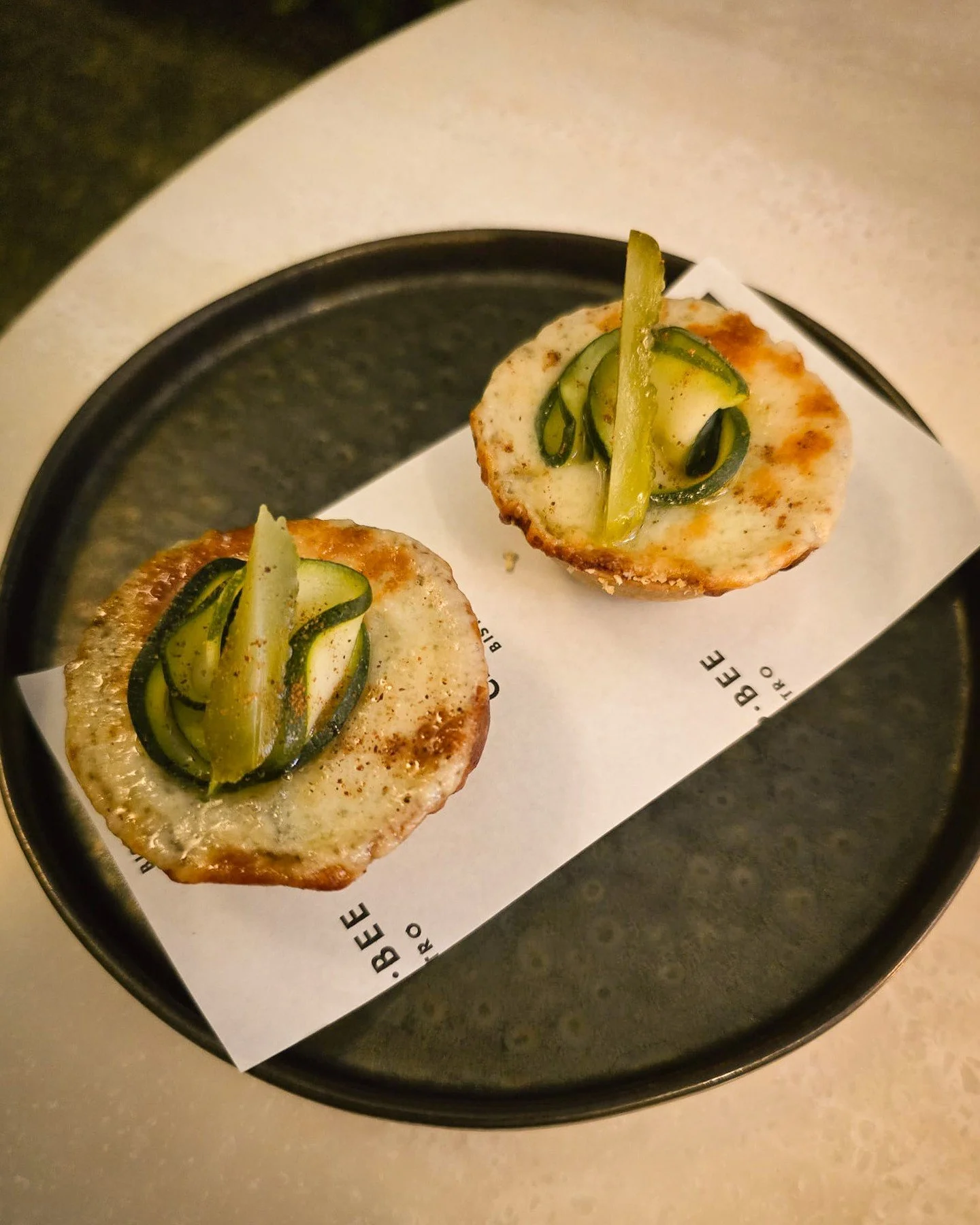 Heaven is a trio of molten cheeses, caramelised onion relish, handmade pastry, with champagne!⁠
⁠
#chipbeebistro #cbb #hnhg