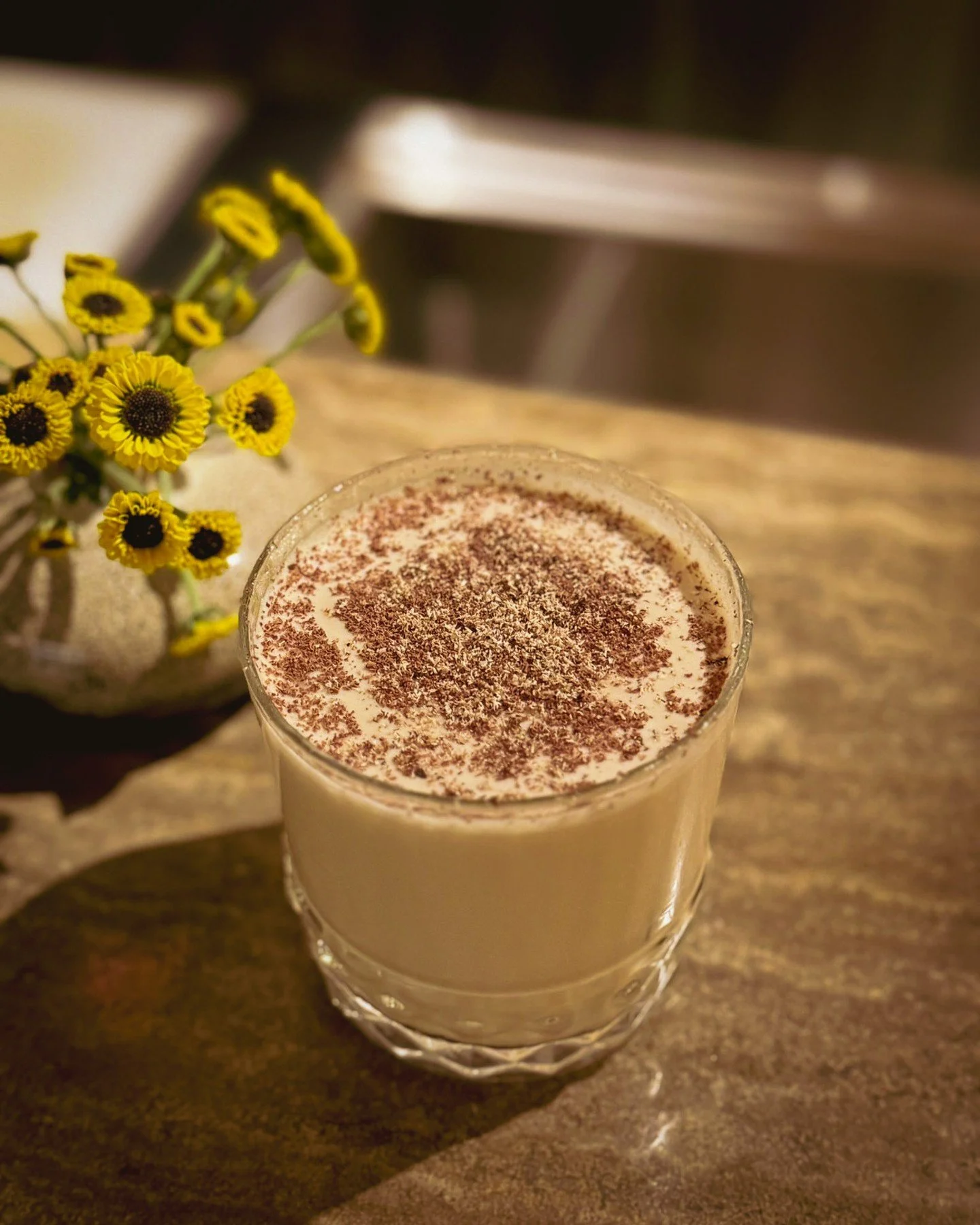 Celebrating Amaretto Day!⁠
⁠
From Italian cafes of the 1970s-1980s. ⁠
⁠
We bring to you our first dessert cocktail Caffe Amaretto. Nutty, sweet and luscious, finished with grated nutmeg and Valrhona chocolate dust.⁠
⁠
Featuring, amaretto, coffee liqu