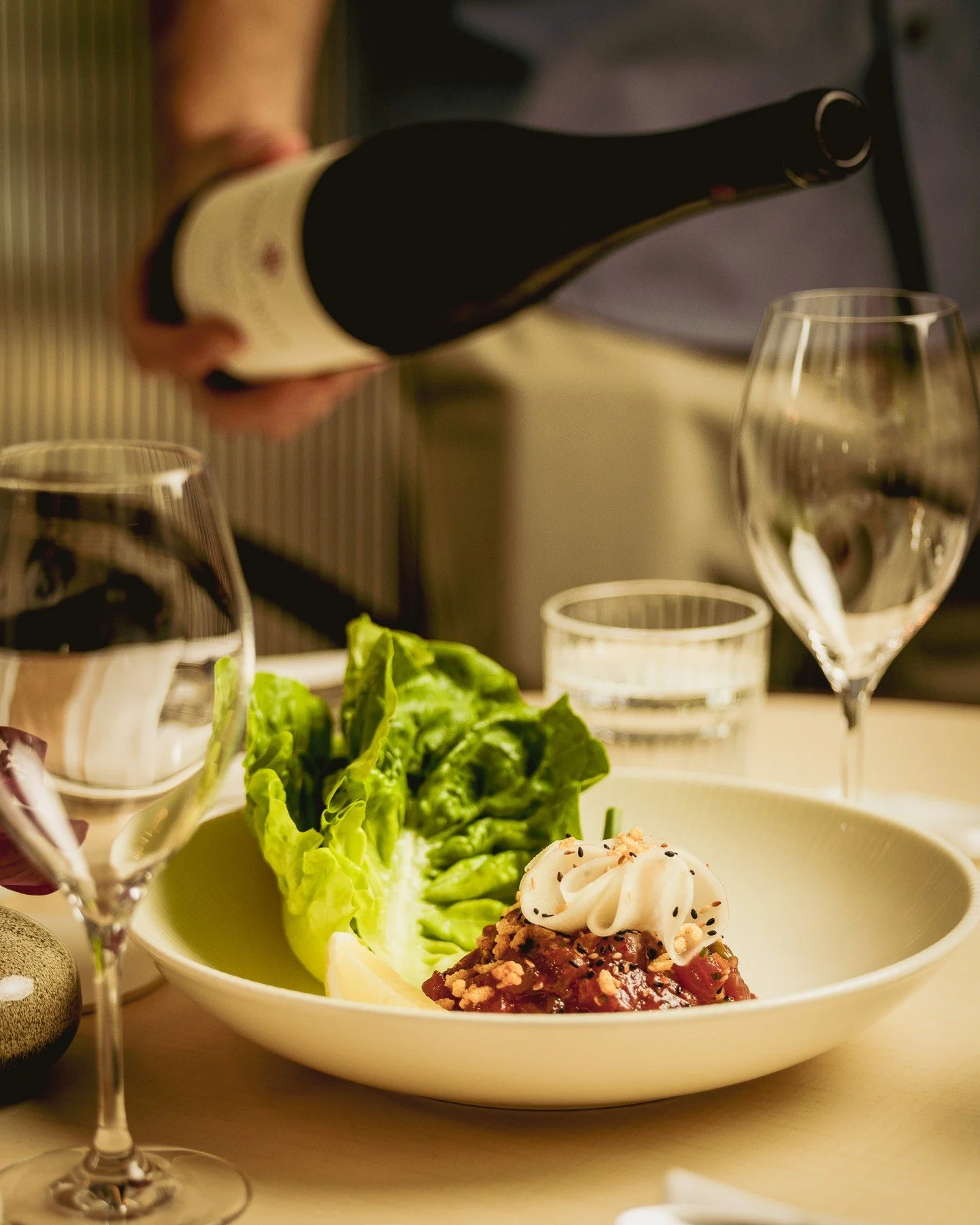 Tuna Tartare. ⁠
⁠
Lovely with our limited allocation of Prophets Rock Central Otago Pinot Gris by the bottle.⁠
⁠
#chipbeebistro #cbb #hnhg
