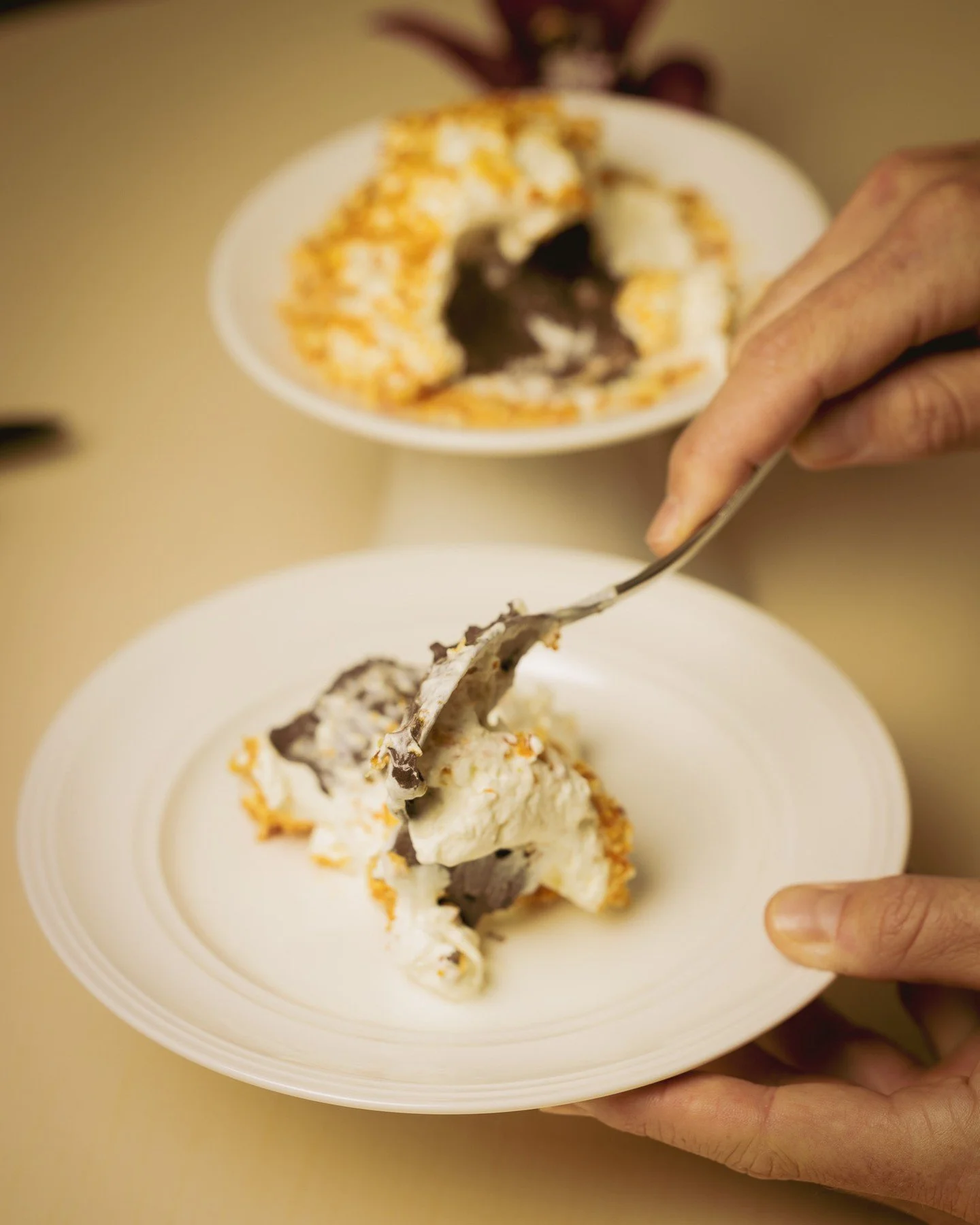 The dessert that lives up to its name.

Our TDF Chocolate Mousse. Silky Valrhona 70% chocolate, airy banana whipped cream, and brittle crunch. To Die For!

Save this for your next visit.

#singaporedesserts #sgfoodie #chipbeegardens #chocolatemousse 