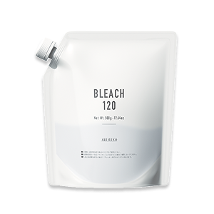  BLEACH 120 500g 
  An outstanding bleaching power, this powder type bleach helps to achieve an even application with its smooth formula. 
