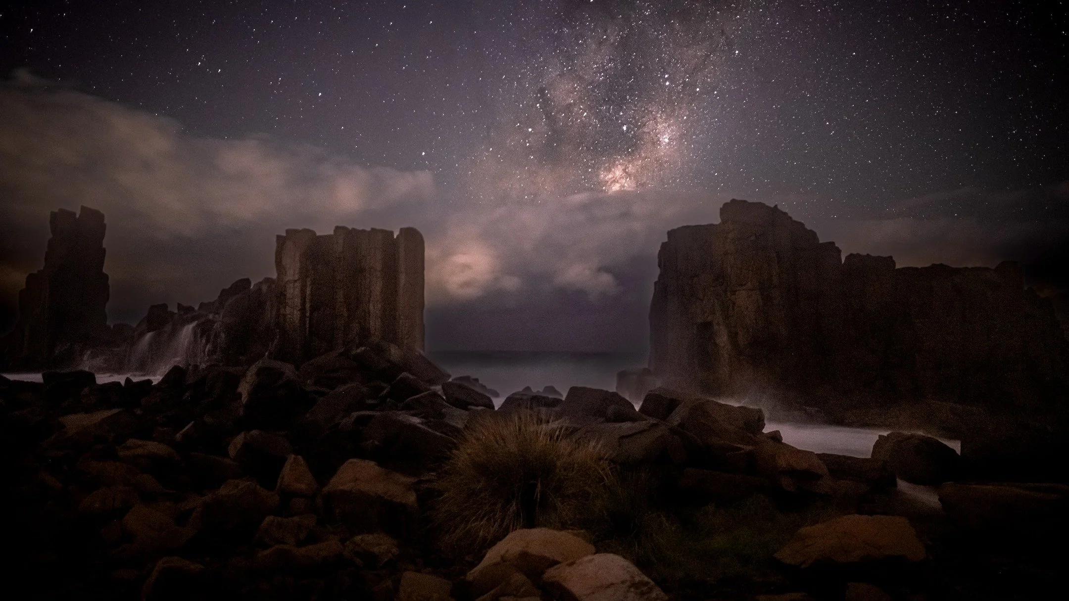 Bombo Dreamscape. Only this is reality the connection and energy in nature is where I belong. A heritage listed basalt quarry on NSW south coast, ethereal and moonscapish at night. With super swells like in this photo it can become dangerous..never t
