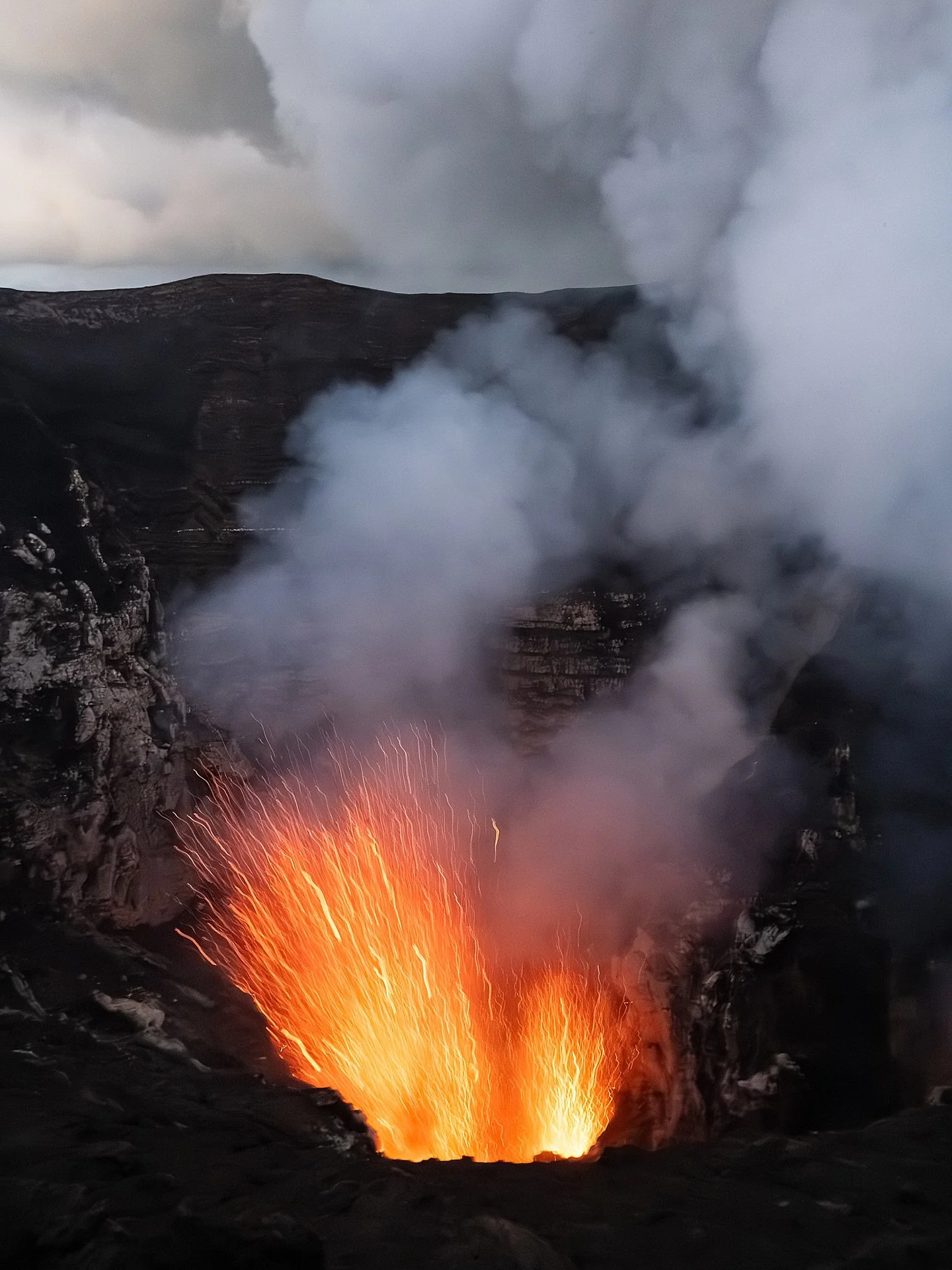 &ldquo;Exhalation-Caldera Series 2026 after the final breath&rdquo; sneak peak into my colour conceptual series taken handheld on an active volcano rim..scary, dangerous&hellip;i loved every minute.
 I pushed past fear, shaking ground,lava bombs,sulf