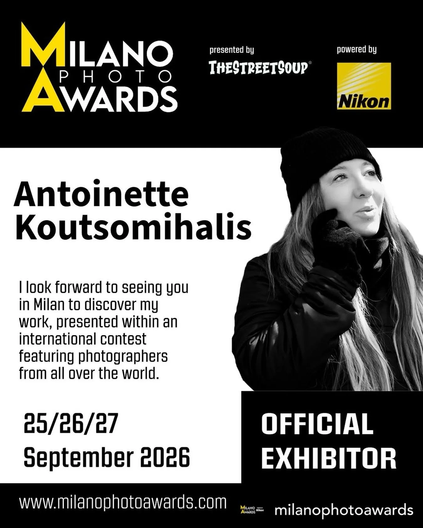 &bull; @milanophotoawards Submissions are open: www.milanophotoawards.com

#milanophotoawards

TECHNICAL PARTNERS
Nikon Italia 

EVENT PARTNER 
@fondazione.mazzoleni

VIST OUR FRIENDS GALLERY 

@urban_lens_gallery_dtla 
@mauriziogalimberti_artist_fre