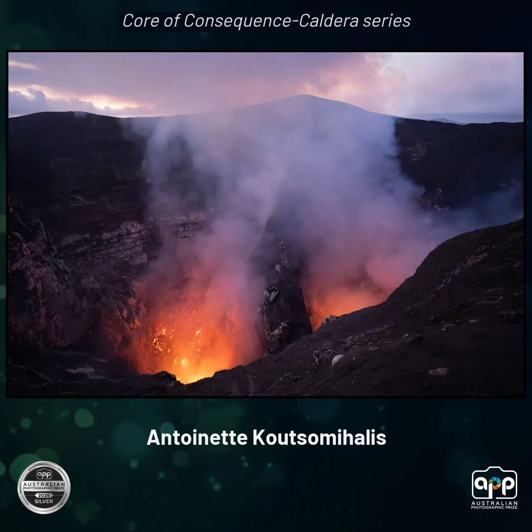 Honoured to have four individual images from my Caldera and Collateral series recognised in this year&rsquo;s Australian Photographic Prize, with one receiving Silver and three Highly Commended awards.

These works were judged as standalone images ra