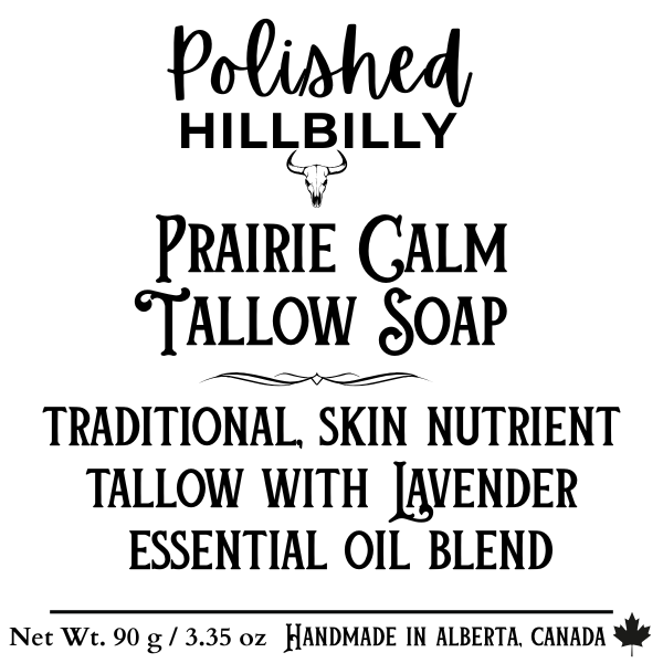 Prairie Calm - Tallow Soap Label FRONT.png