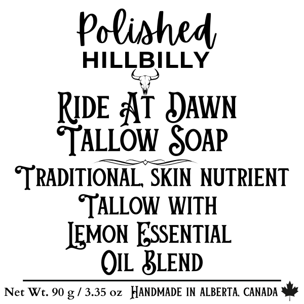 Ride At Dawn - Tallow Soap Label FRONT.png