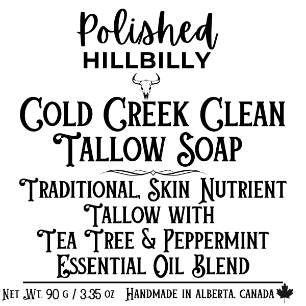 Cold Creek Clean - Tallow Soap Label FRONT .png