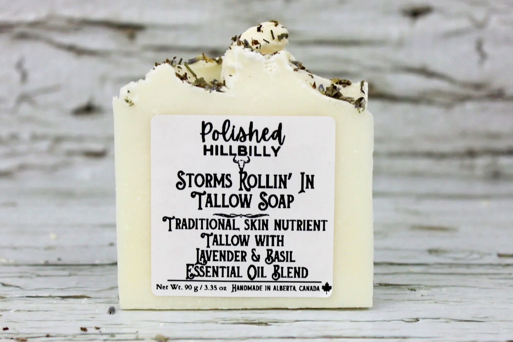 Storms Rollin' in - Lavender  & Basil Tallow Soap