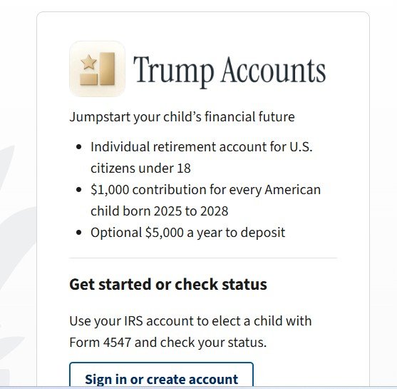 OBBB Trump Accounts