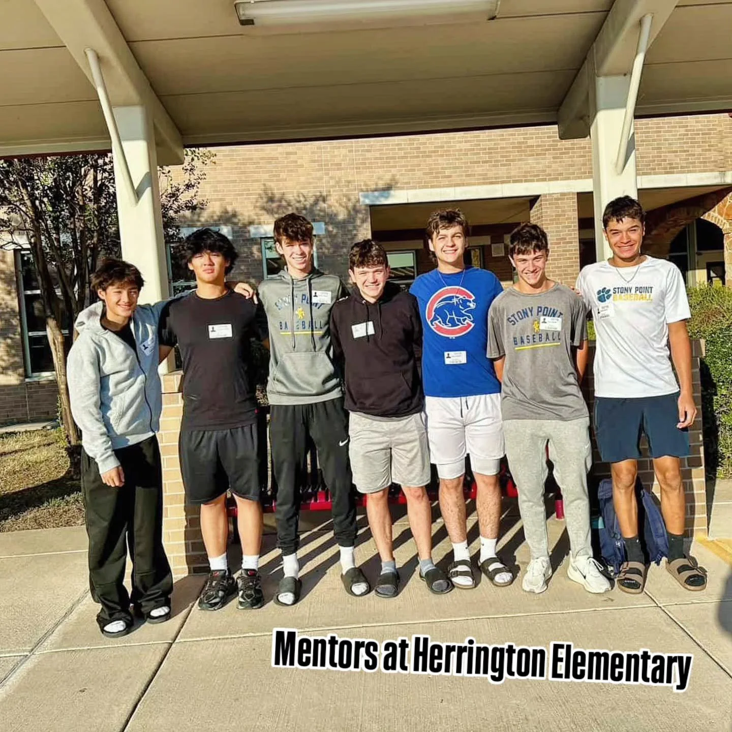 SP baseball started mentoring the kids at our local elementary schools!  Here are the Herrington mentors.