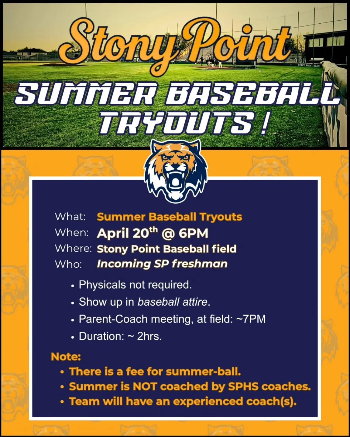 #baseballtryouts #summer #stonypointbaseball