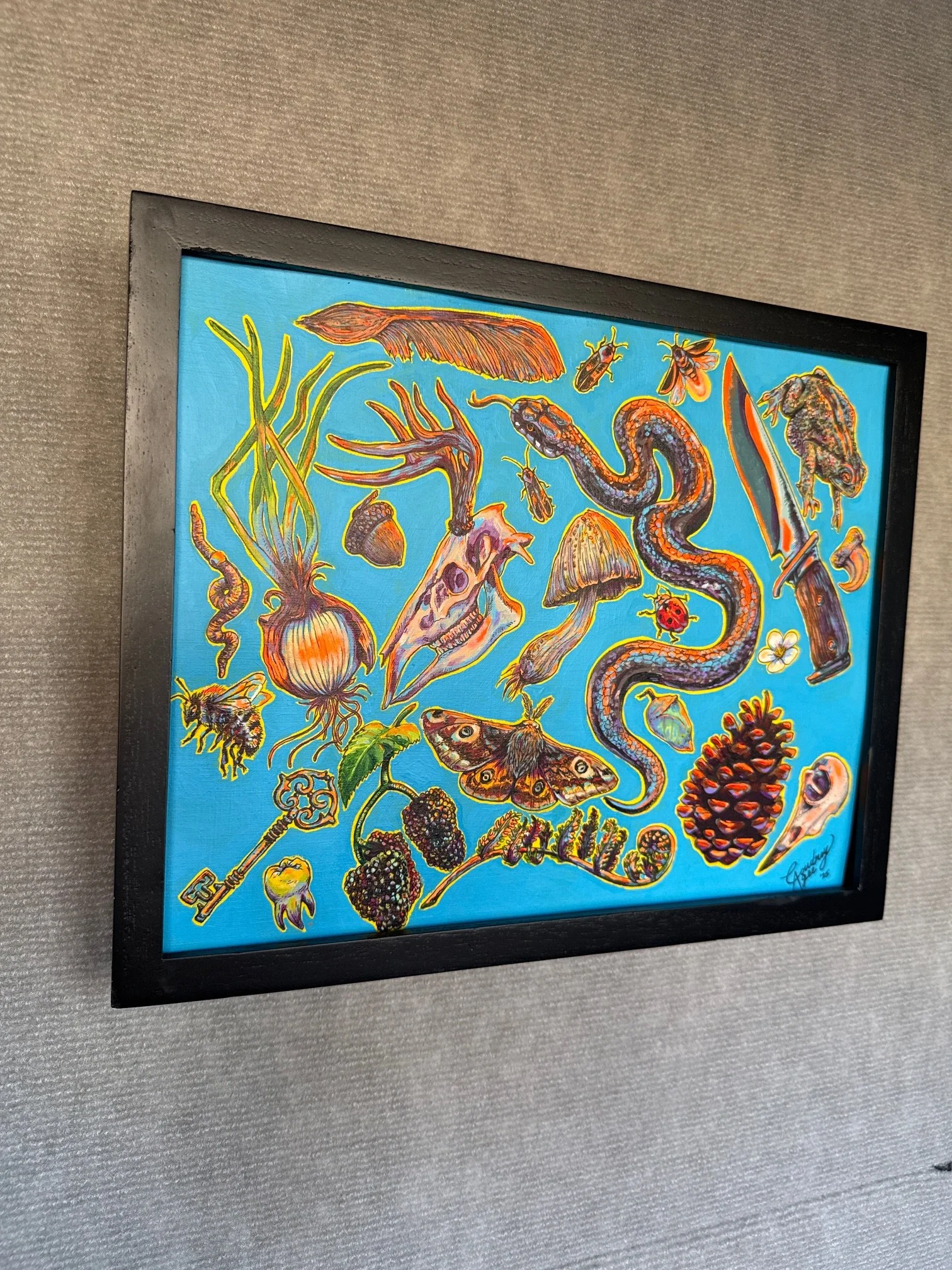 "Forest Floor Study" - Original Multimedia Painting