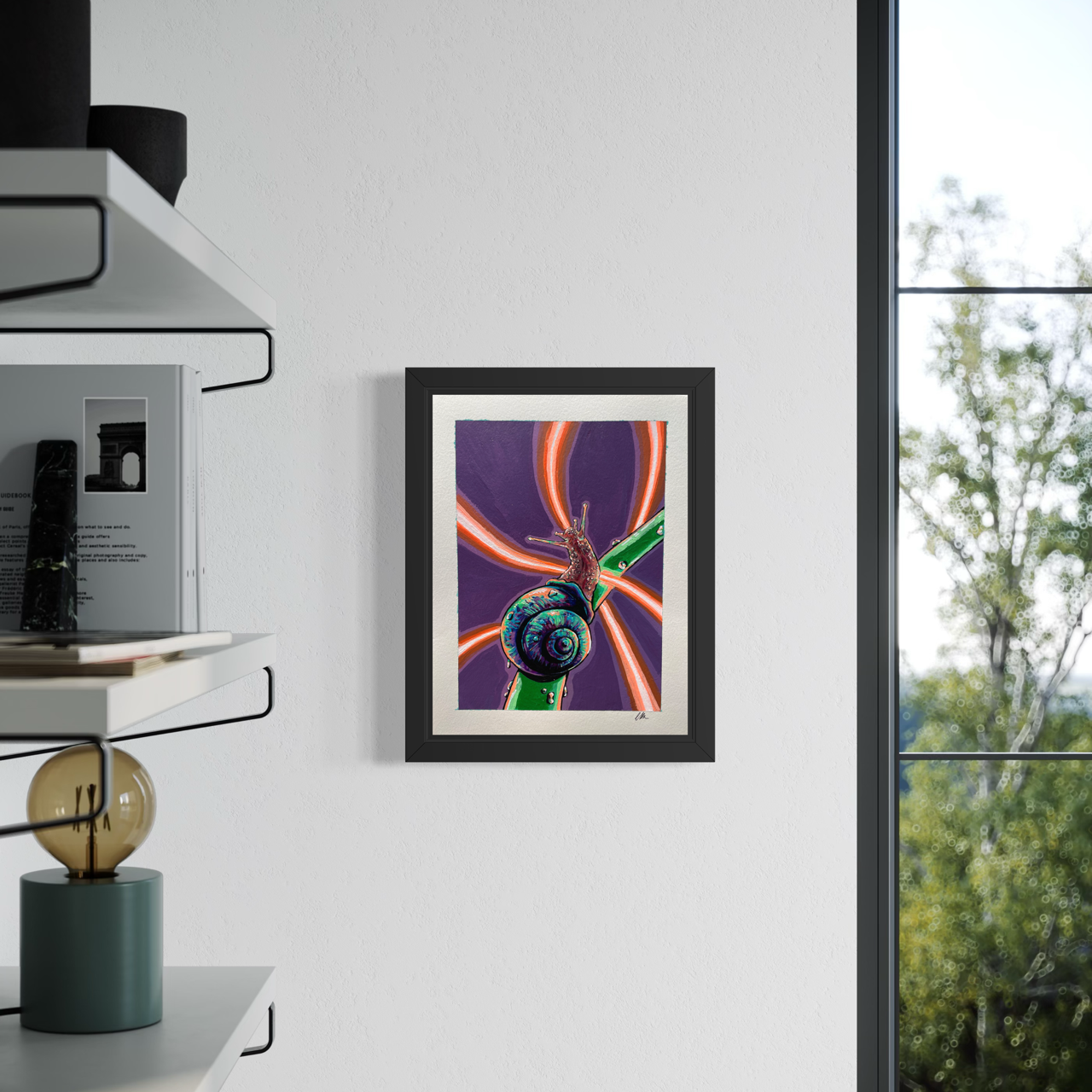 Snail Portrait - Giclee Print (9"x12")