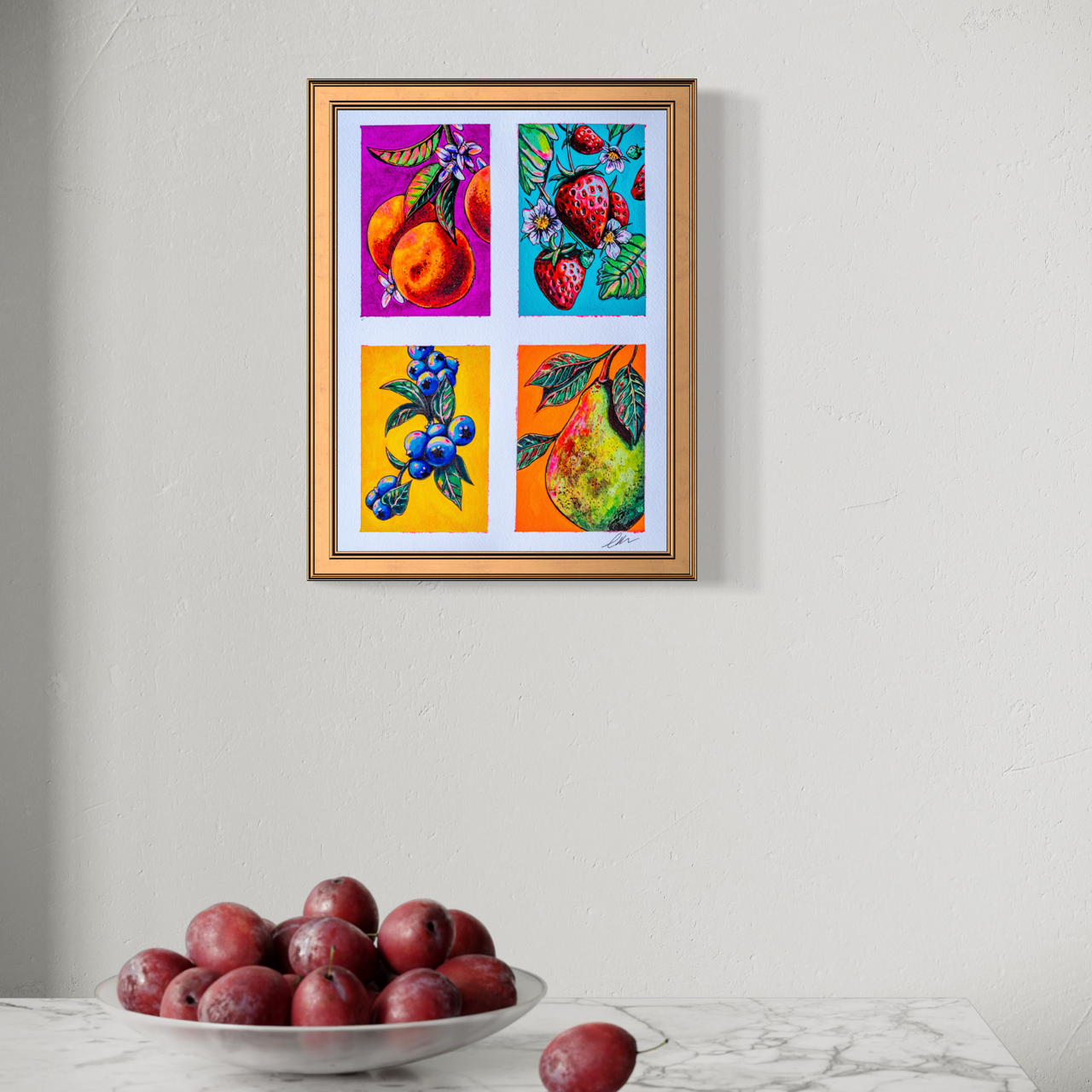 Fruit Study - Giclee Print (9"x12")