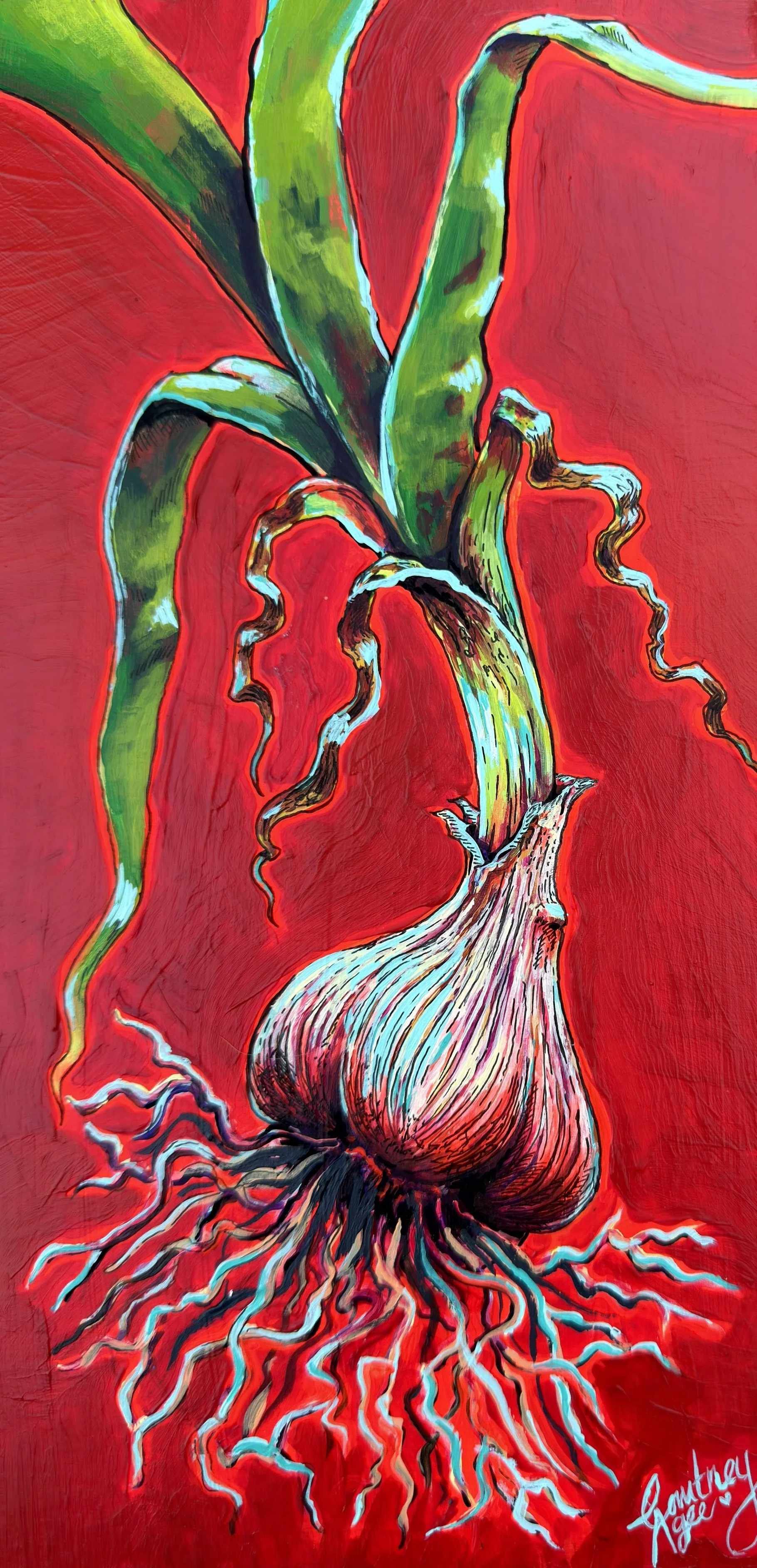 "Summer Garlic" - LIMITED EDITION Giclee Print (8"x12")