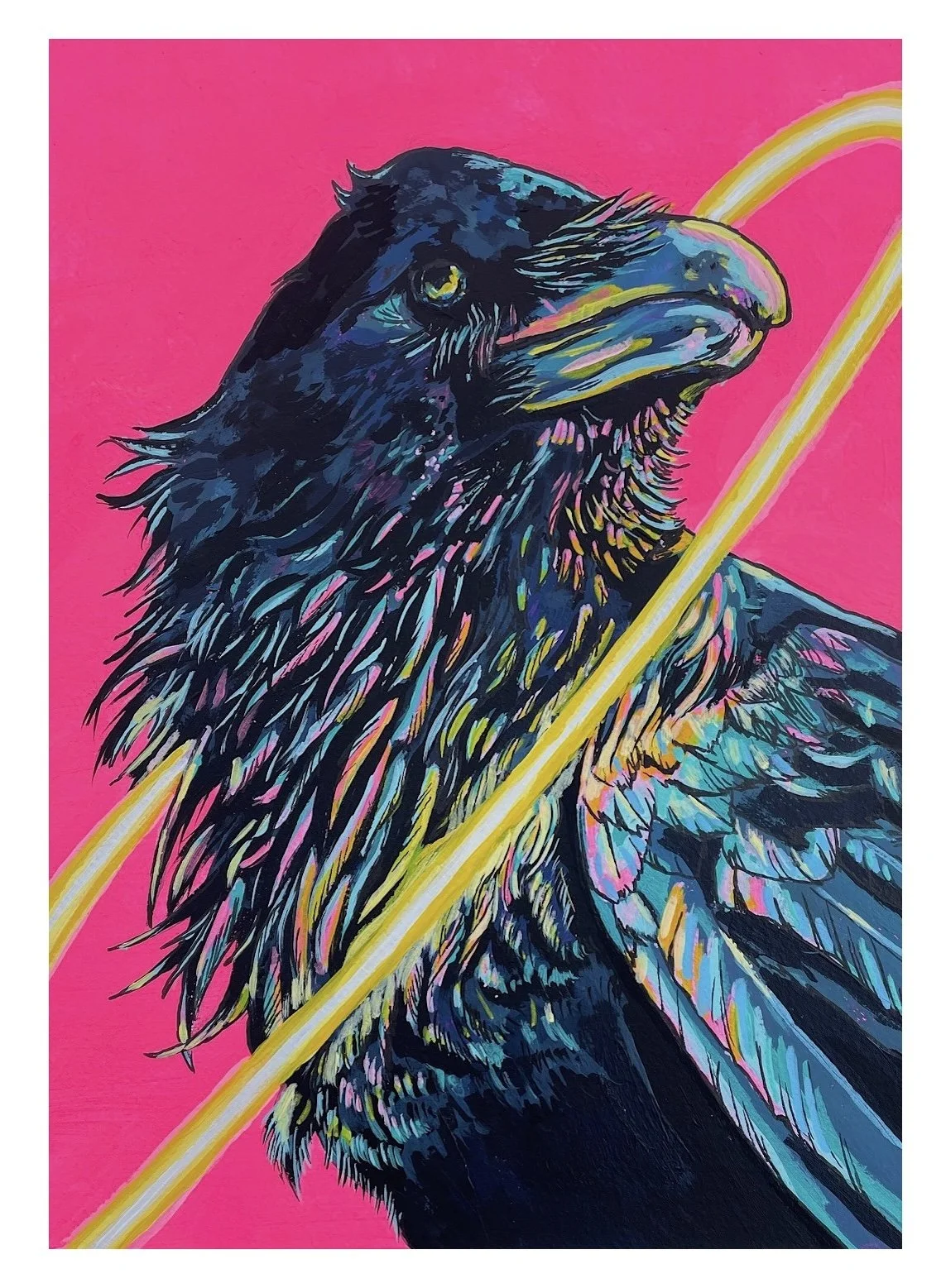 "Raven Portrait" - Giclee Print (9"x12")