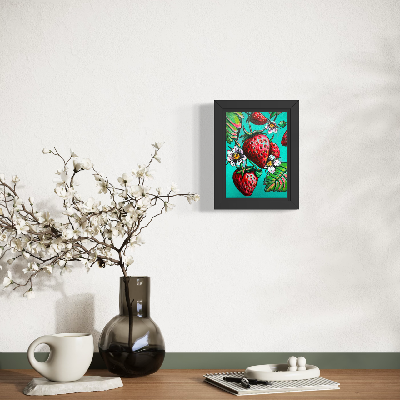 "Strawberries" - 5"x7" Mini-Print