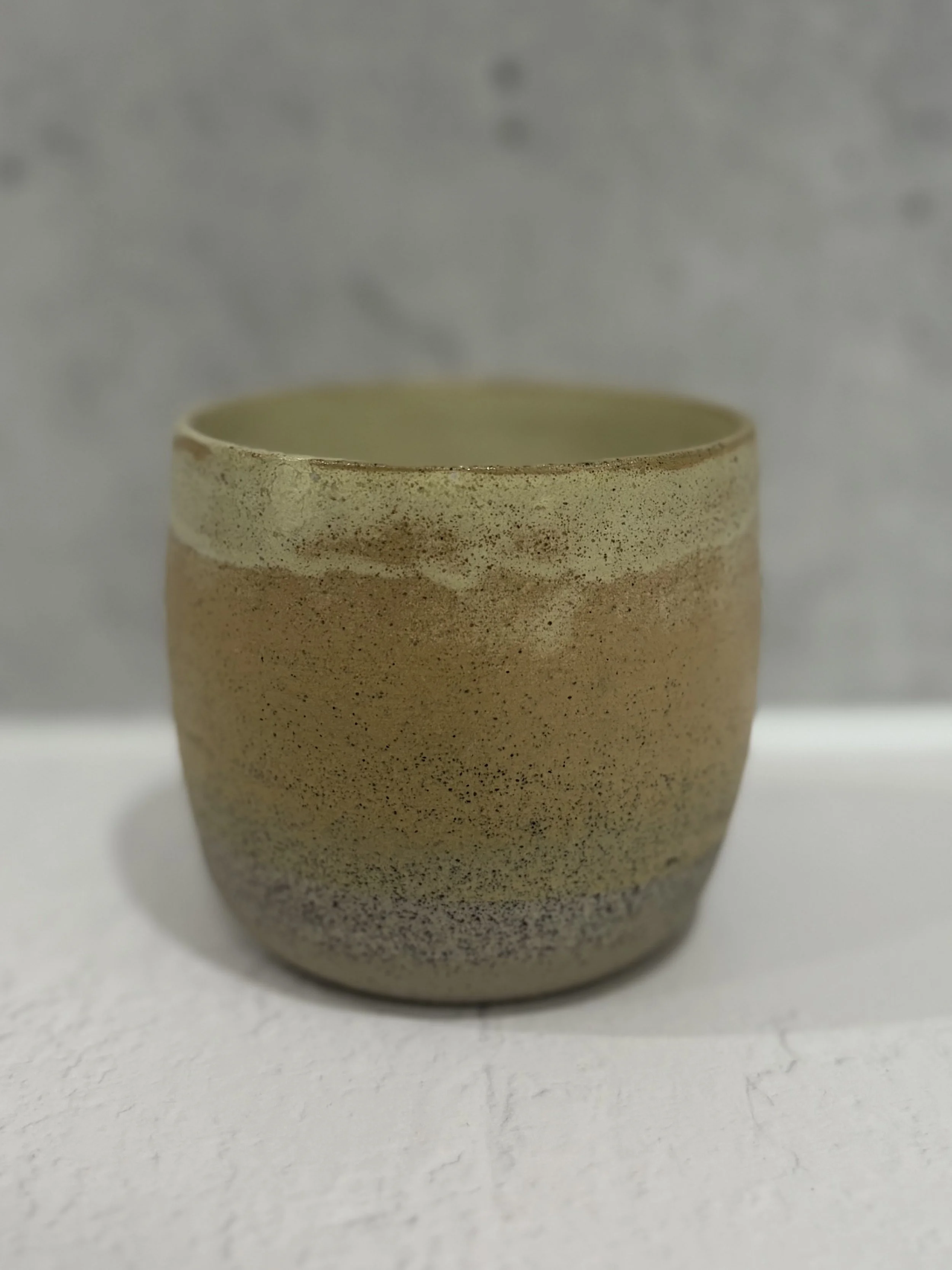 Matte yellow tumbler