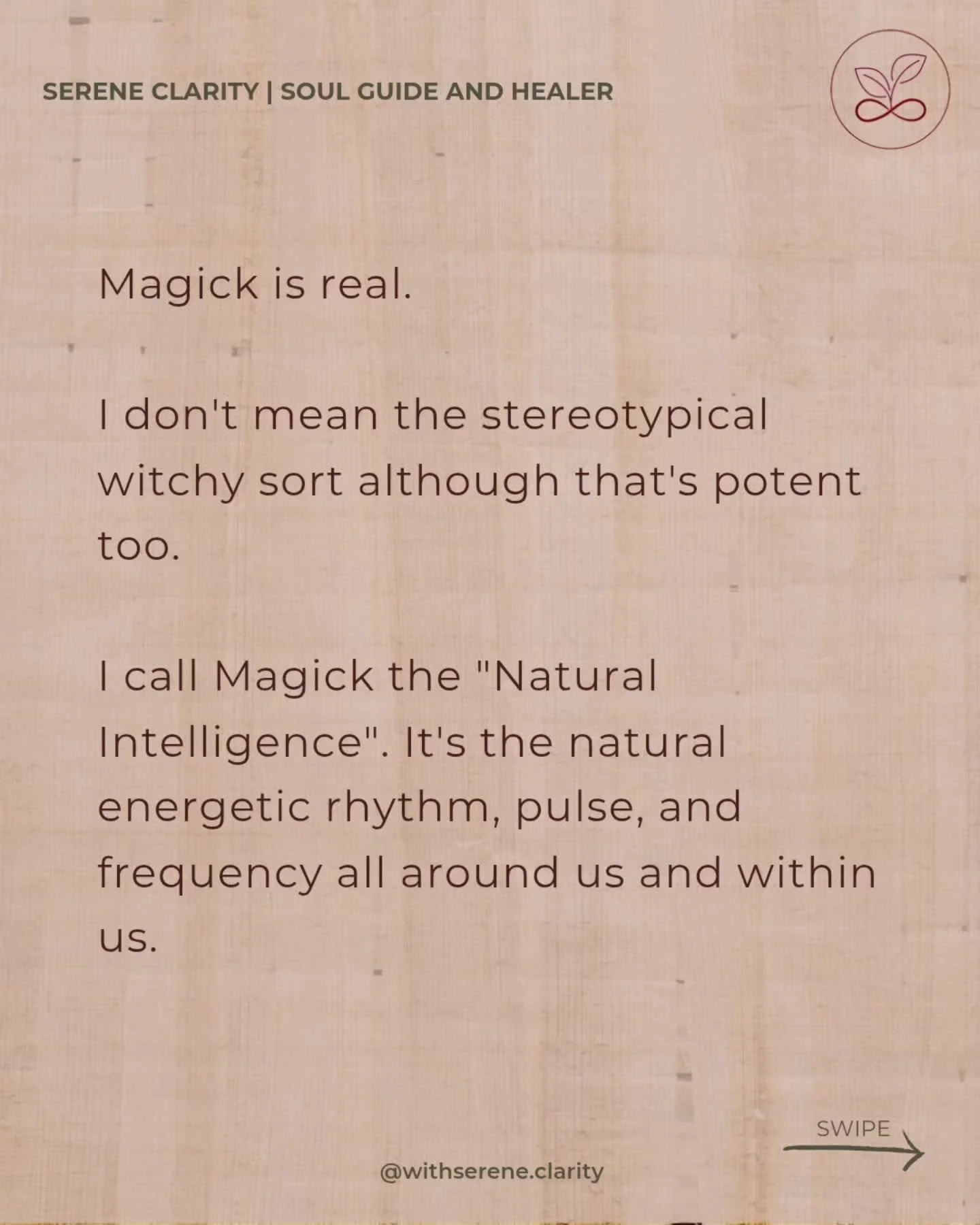 Energy is real.
Magick is real.
Even when you can't see it, but certainly can feel it if you are aware of it.

Let's reconnect to the pulse of life again.
It's really dry and chalky if we only live through the autopilot motions of life without notici