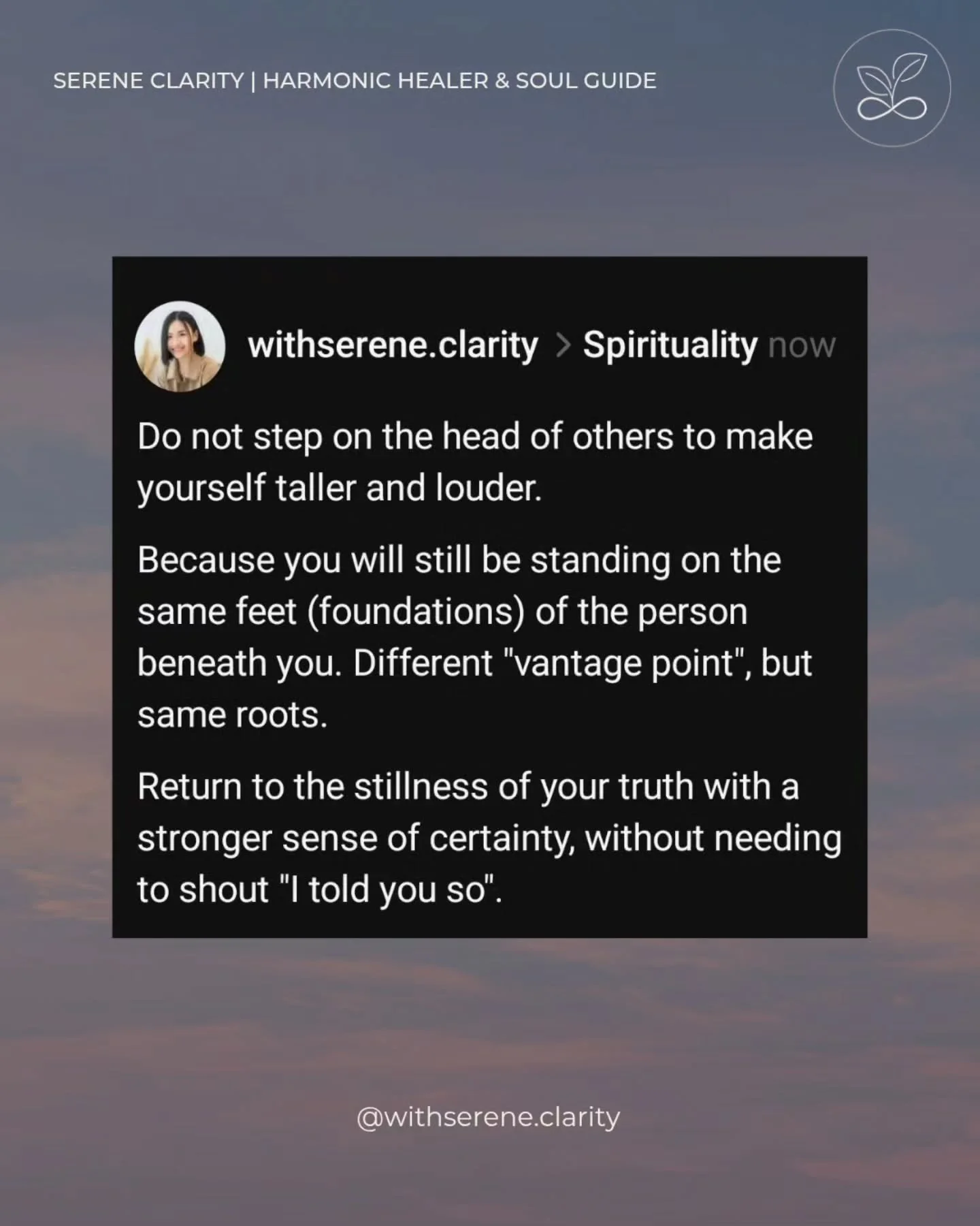 This is important. Spiritual or not, it's basic humanity virtues. 

I'm feeling the need to pump out BACK TO BASICS concepts of how to be a human being with decent morality. 

Lol....who's with me?
.
.
.
.
.
.
.
.
#morality #spirituality #spiritualaw