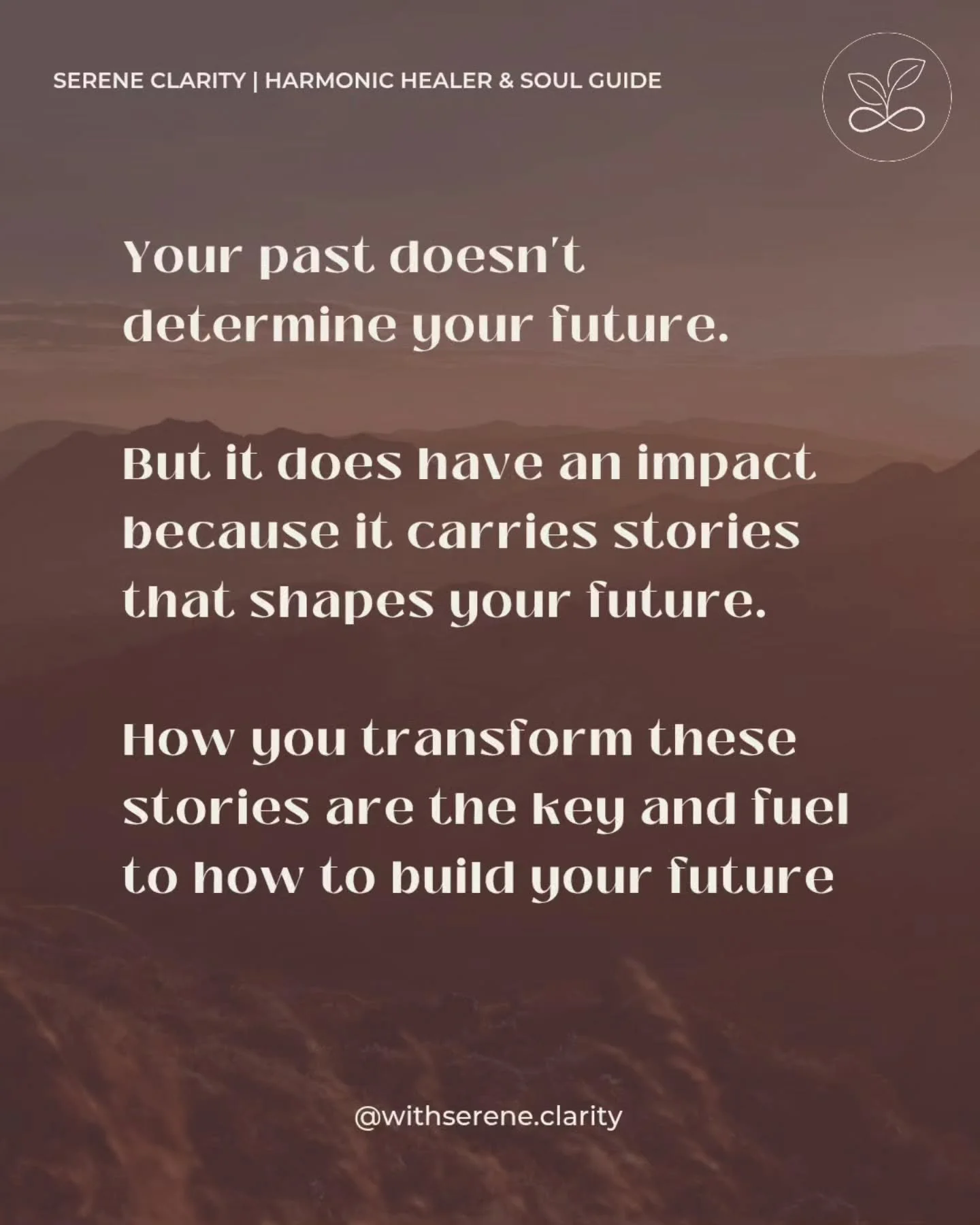 The stories you carry influences the story you're writing, and will be writing. 

What stories of your future do you truly want to write?
.
.
.
.
.
.
.
#conditioning #selfhelp #souljourney #selfreflect #healing