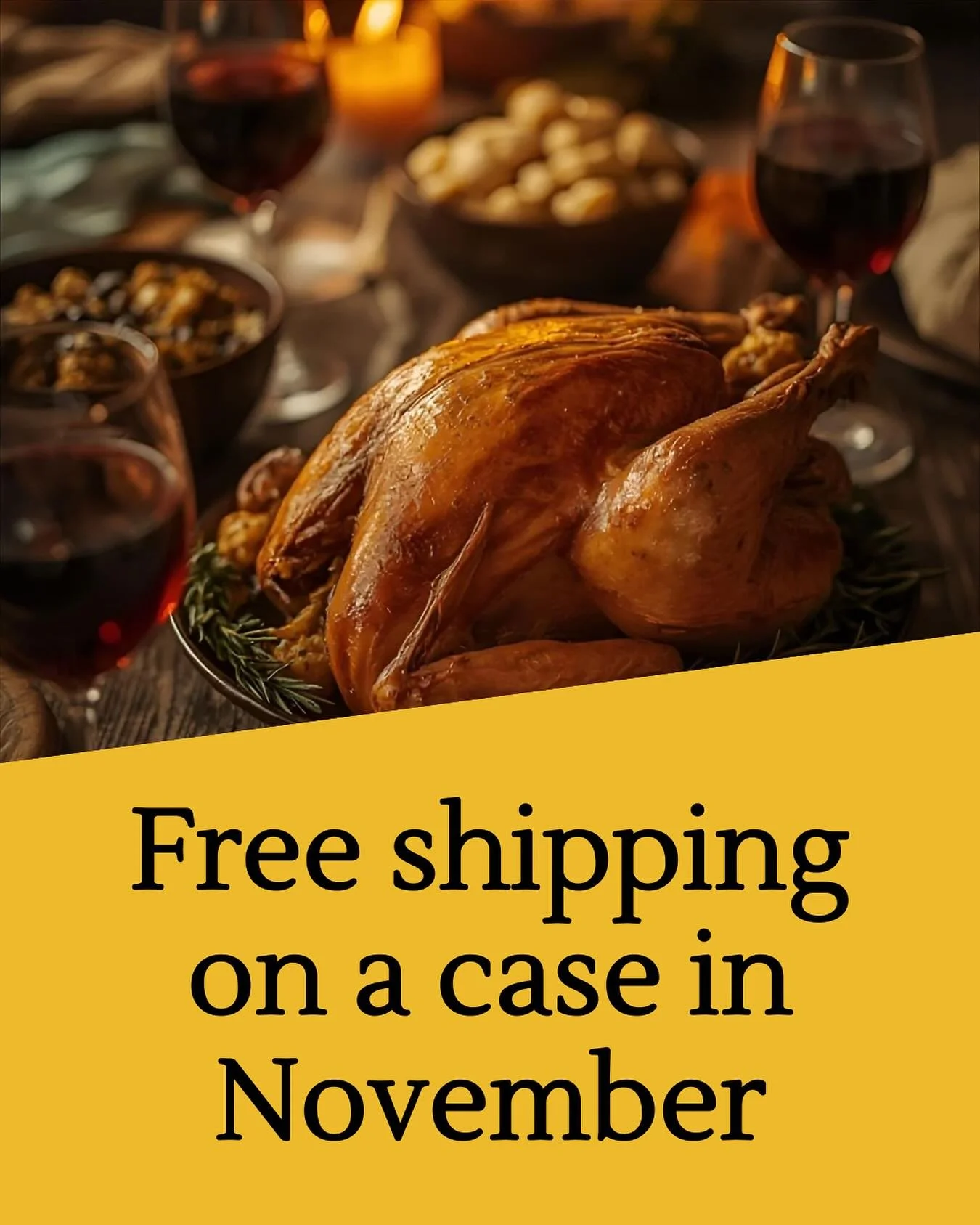 We want to help you share Finite Cellars with friends and family during the holidays. For the month of November we are offering free shipping on a case (12+ bottles) of wine. Discount will be automatically applied in cart. 
The last day to ground shi