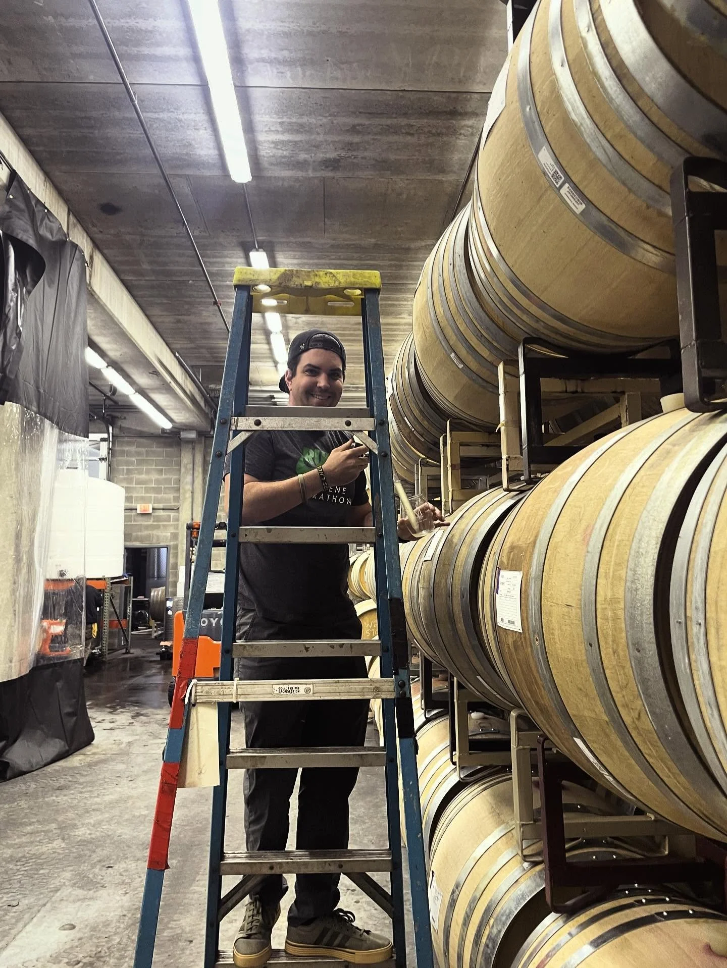 Time in the cellar doesn&rsquo;t happen too often nowadays.  When there, Ben tracks ongoing malolactic fermentation of each barrel and occasionally taste tests the still fermenting wine.  Winemaking is part art, part science, and all patience.