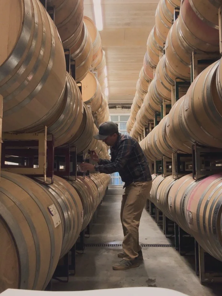 This week Ben met with Phillip, our @tonnellerierousseau barrel rep, to decide on our barrel order for the coming 2026 vintage. They tasted through the bottled 2024 wines and all the 2025 wines in barrel searching for harmony between subtle oak impac